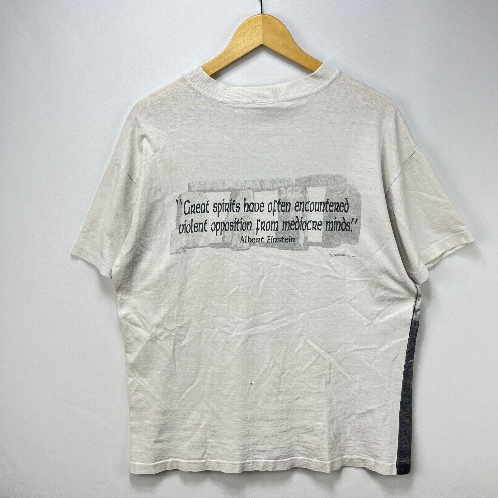 Vintage Vintage 90s Albert Einstein AOP Art Quote Large Andazia Size US L / EU 52-54 / 3 - 4 Thumbnail
