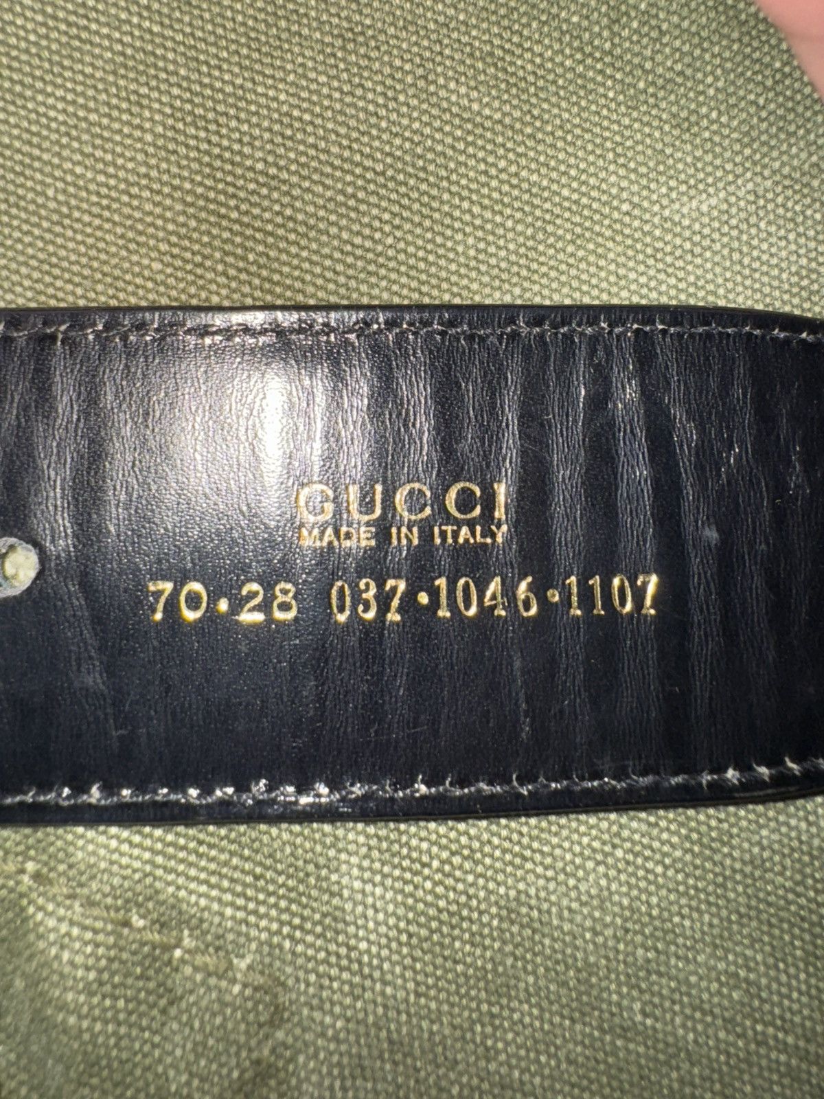 Gucci GUCCI vintage Tom Ford Era with gold metal G buckle Size 28 - 4 Thumbnail