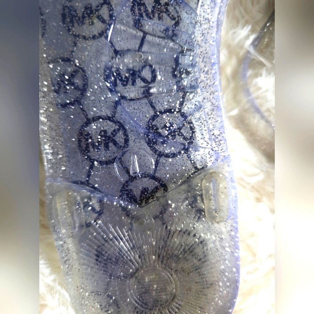 Michael Kors Michael Kors Silver Glitter Thong Sandals Size US 6 / IT 36 - 5 Thumbnail