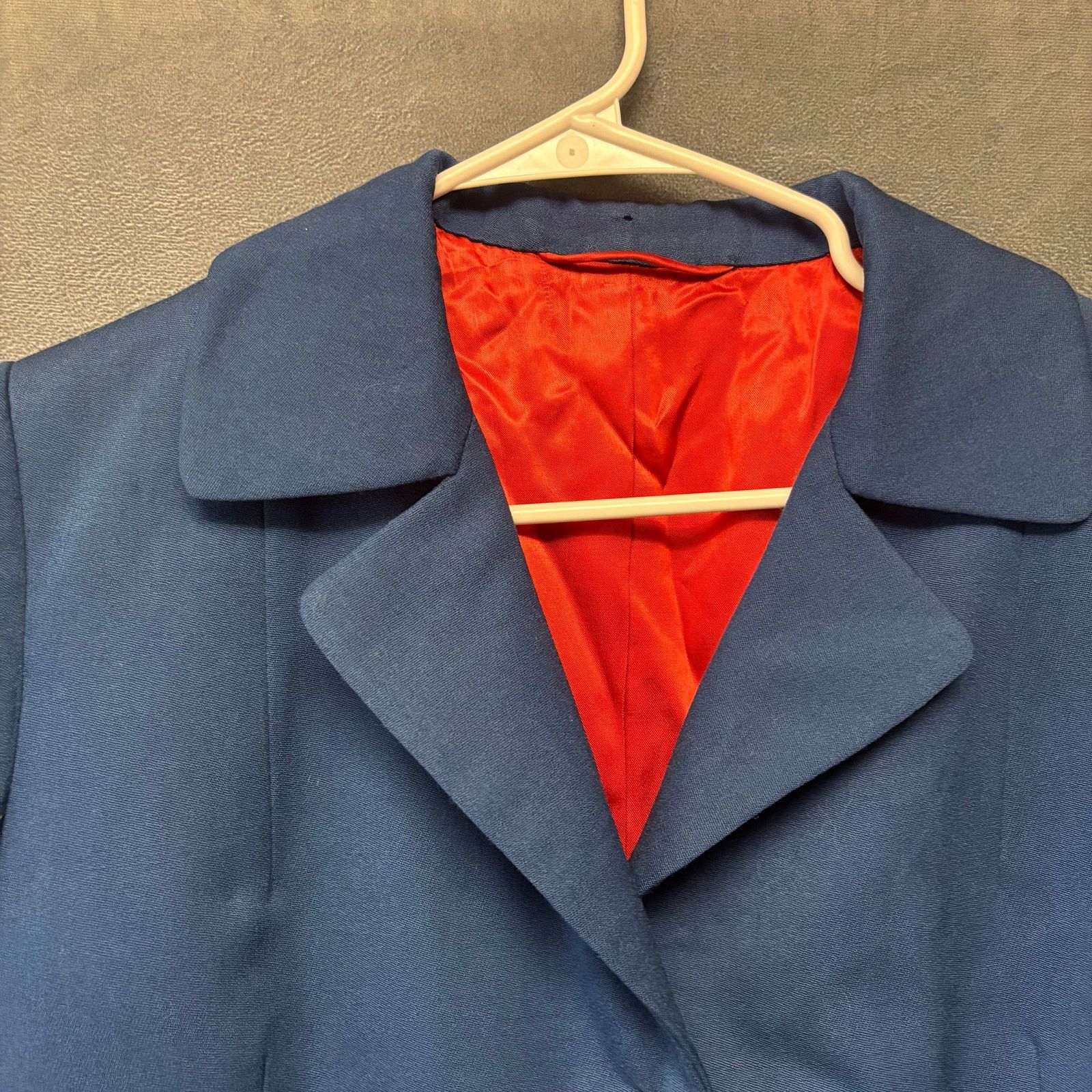 Other Vintage Long Blazer Blue Red 3 Button Long Eclectic Grandpa Size US S / EU 44-46 / 1 - 6 Thumbnail