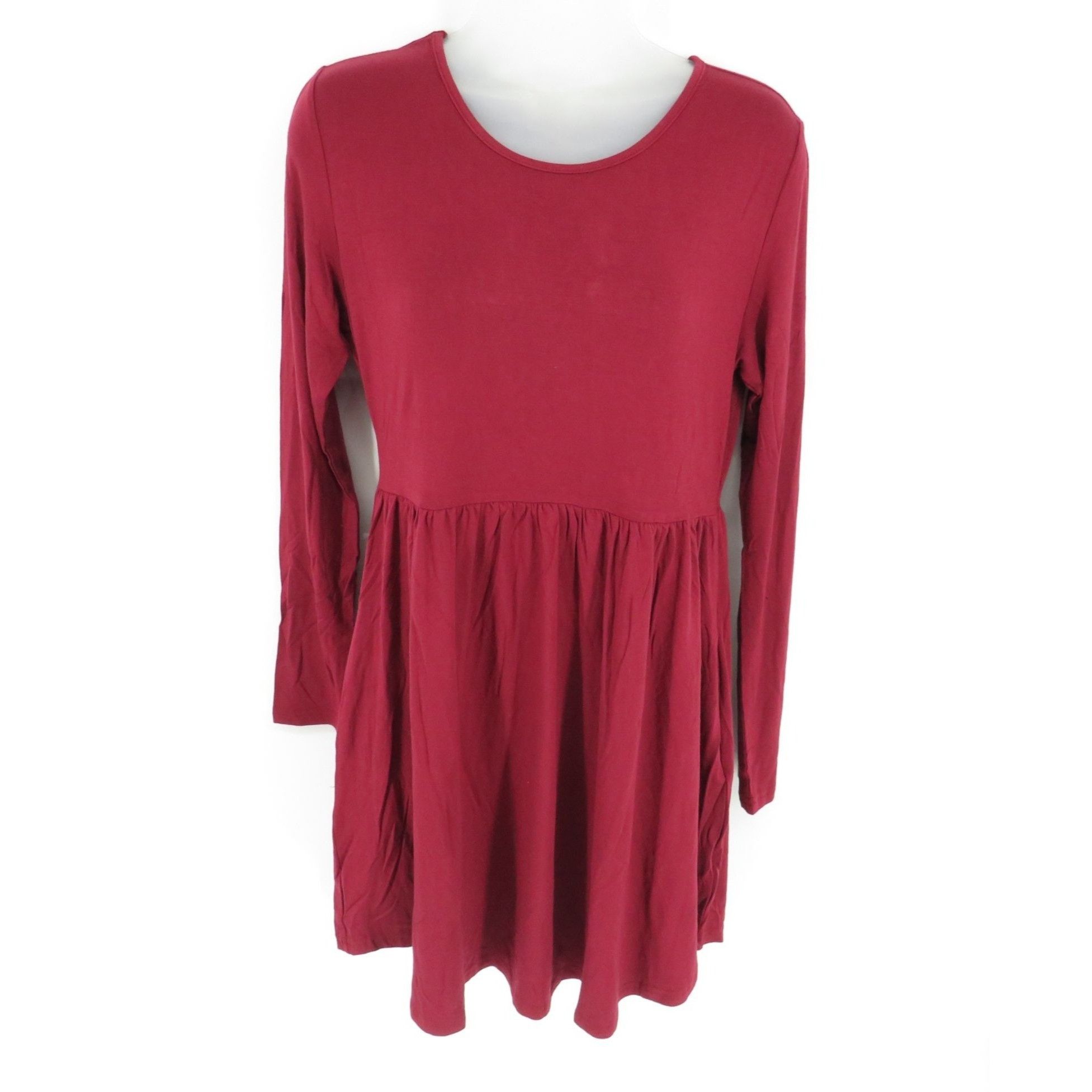 Other Longyuan Womens Medium Red Long Sleeve Tunic Dress NWT Size M / US 6-8 / IT 42-44 - 1 Thumbnail