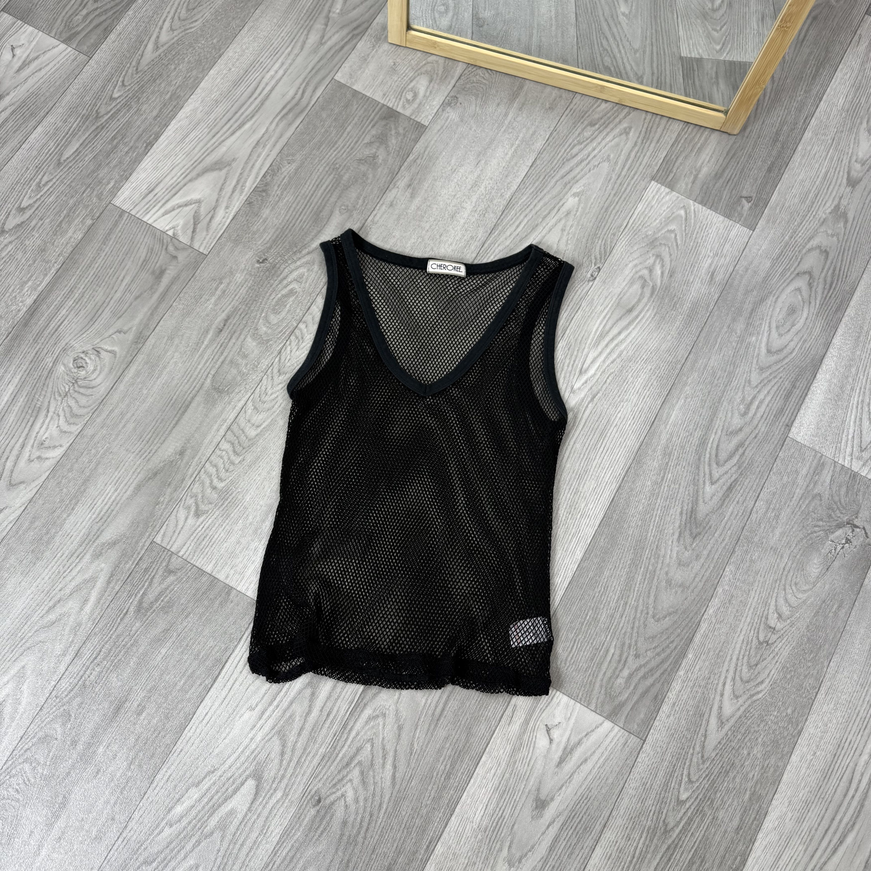 Vintage Vintage Women's Mesh Tank Top Black Size US M / EU 48-50 / 2 - 1 Thumbnail