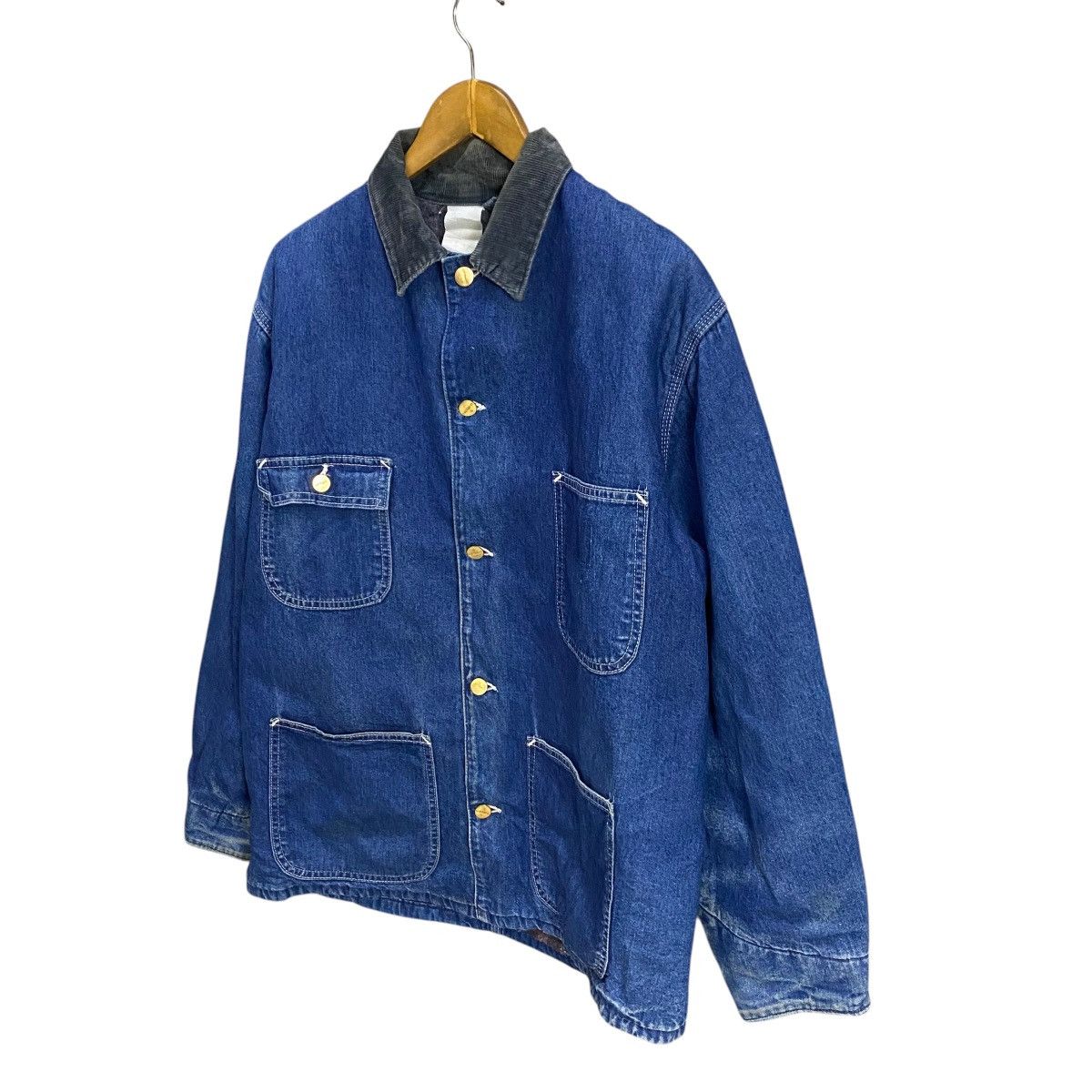 Carhartt Vintage Carhartt linen blanket denim chore jacket Size US L / EU 52-54 / 3 - 3 Thumbnail