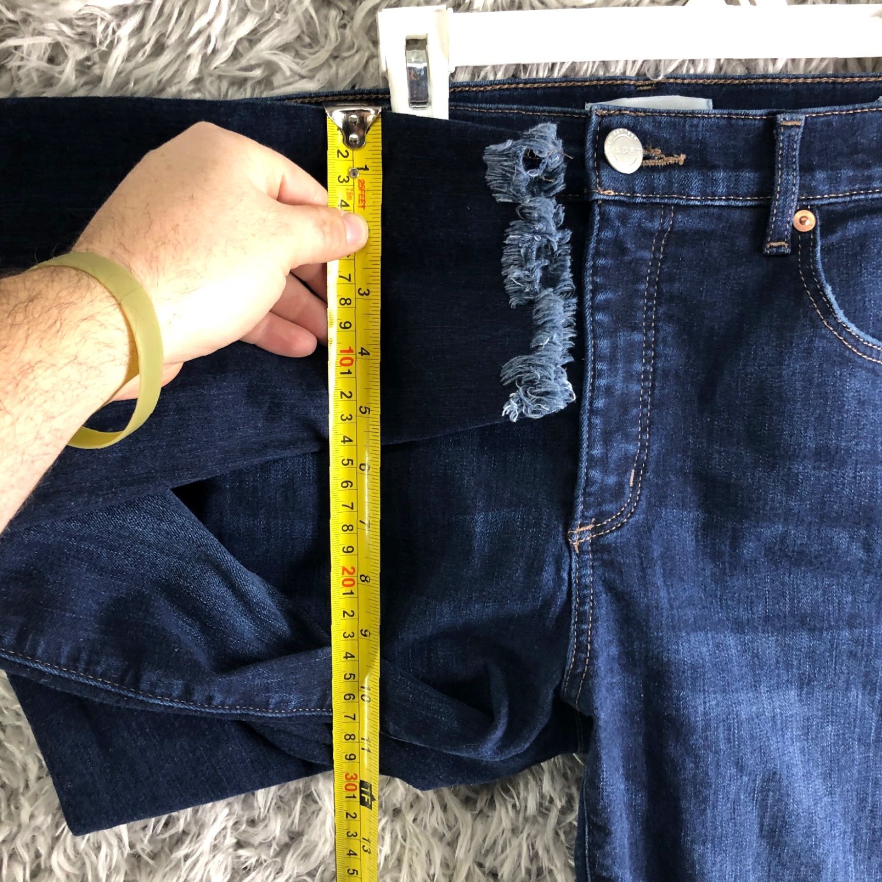Loft LOFT Womens Size 31 Modern Skinny Mid Rise Medium Wash Blue Denim Jeans Shirt No N/A Size 24" / US 00 / IT 34 - 4 Thumbnail