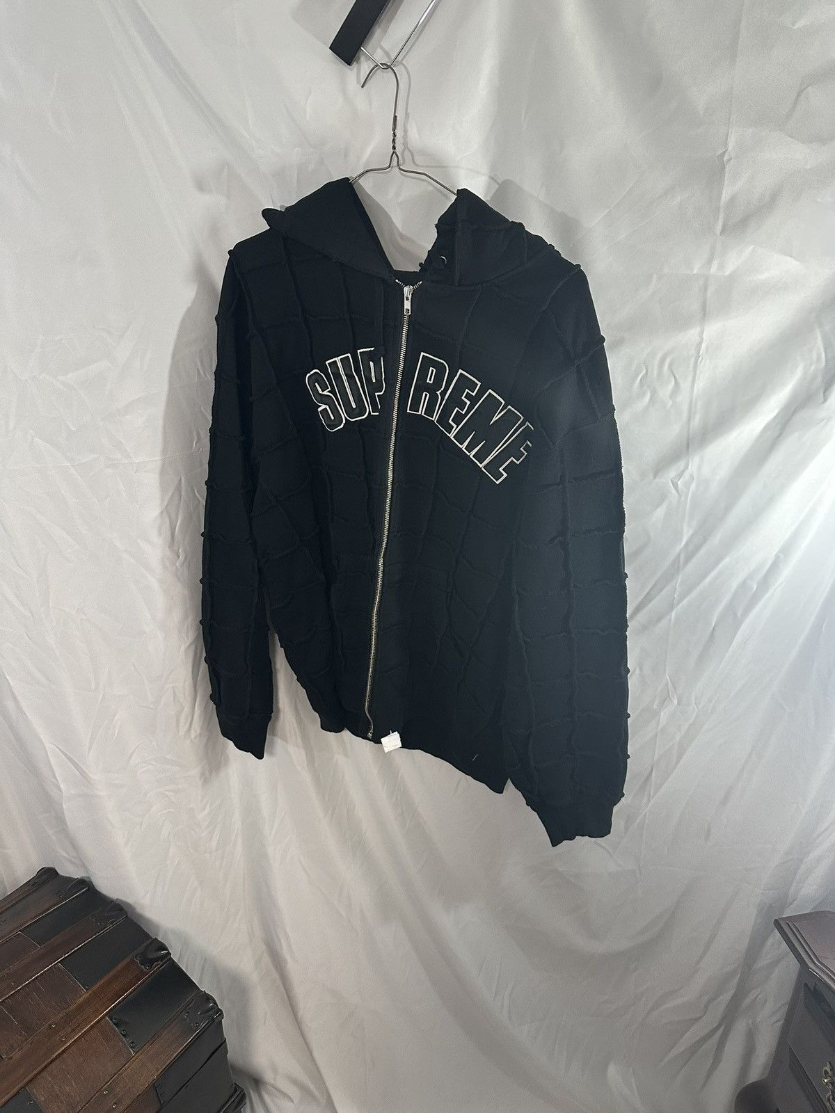 Supreme Supreme Reverse Patchwork Zip Up Hoodie Size US XL / EU 56 / 4 - 7 Thumbnail