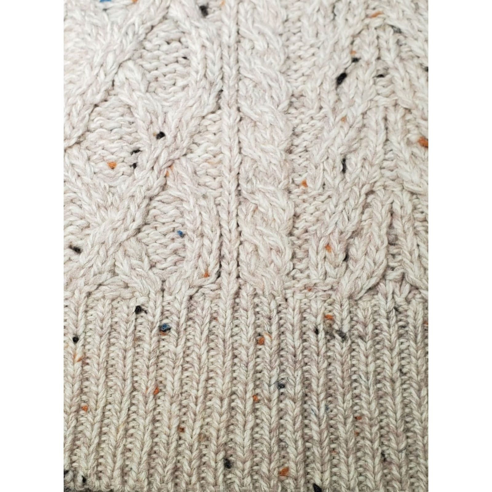 Vintage Aran Crafts Signature Half Zip Irish Wool Sweater Beige 100% Merino Mens M Size US M / EU 48-50 / 2 - 4 Thumbnail
