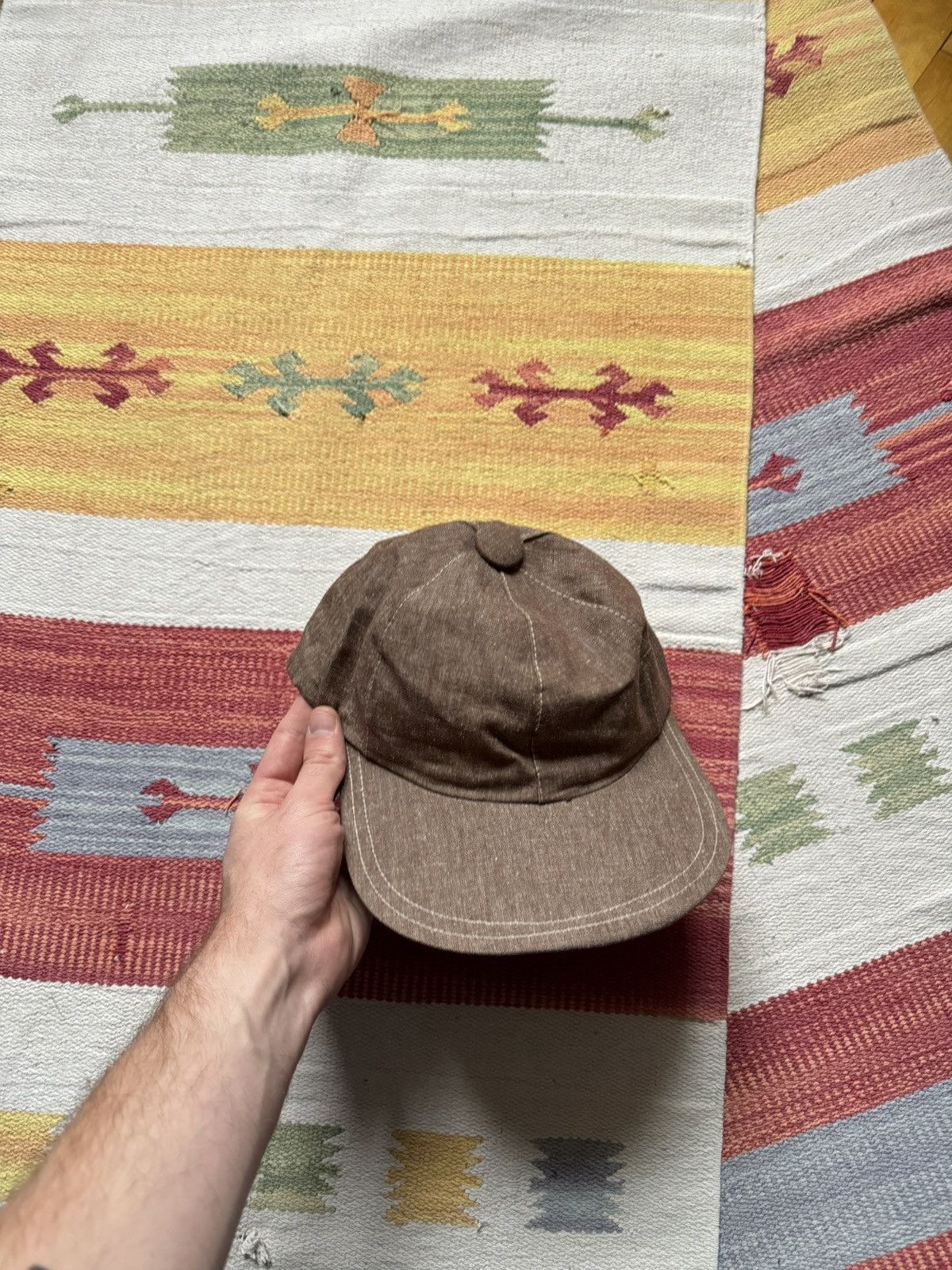 Vintage Vintage 70’s European Work Brown Hat Size ONE SIZE - 2 Thumbnail