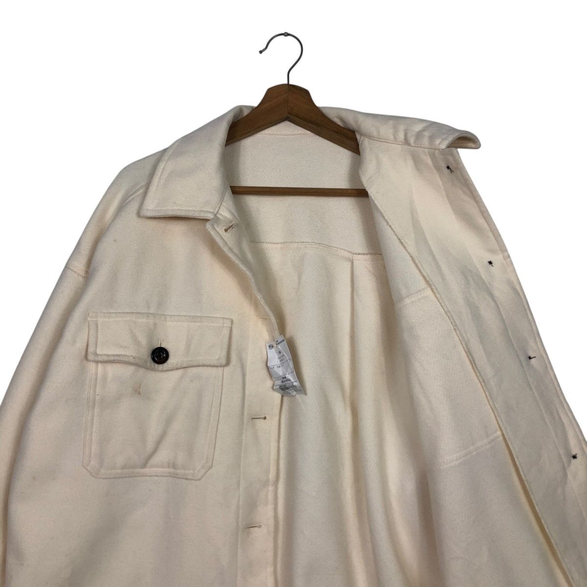 Japanese Brand 🔥VINTAGE WOOL CHORE BUTTON JACKET GU JAPAN ISSEY MIYAKE Size US L / EU 52-54 / 3 - 14 Thumbnail