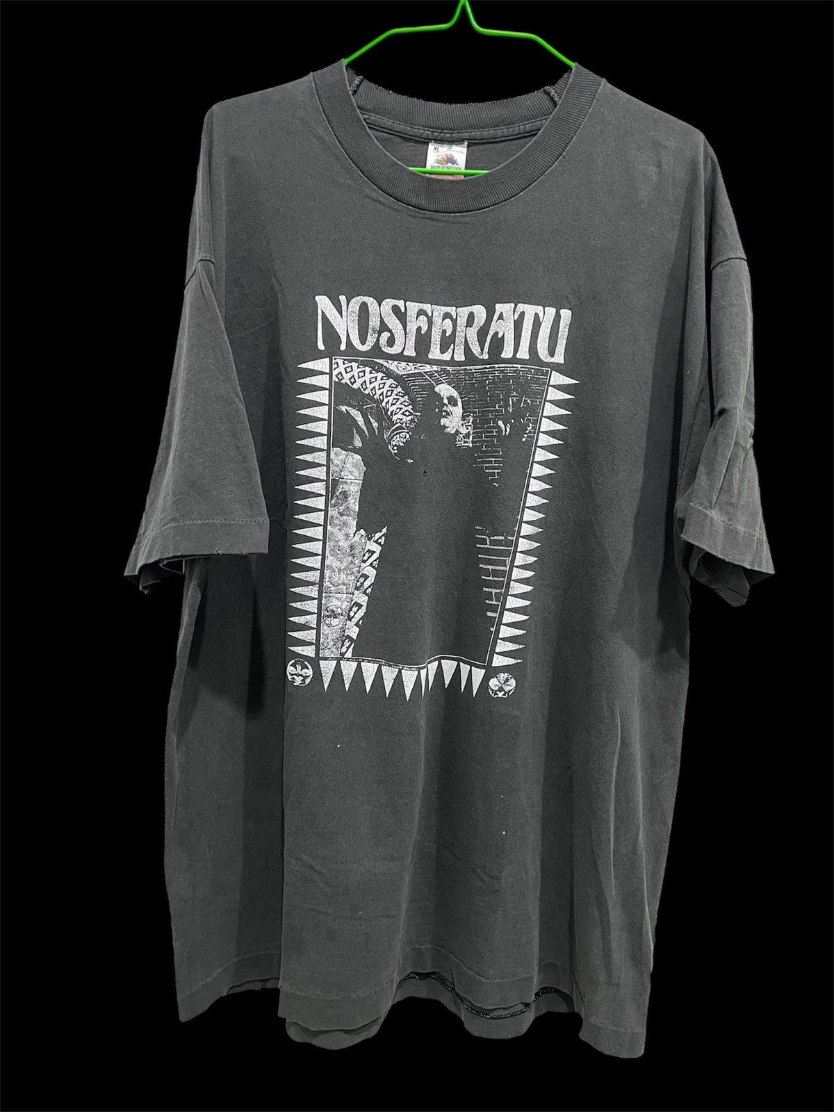 Vintage Vintage 90s Nosferatu Dracula Vampire Horror Faded Thrashed Size US XL / EU 56 / 4 - 2 Thumbnail