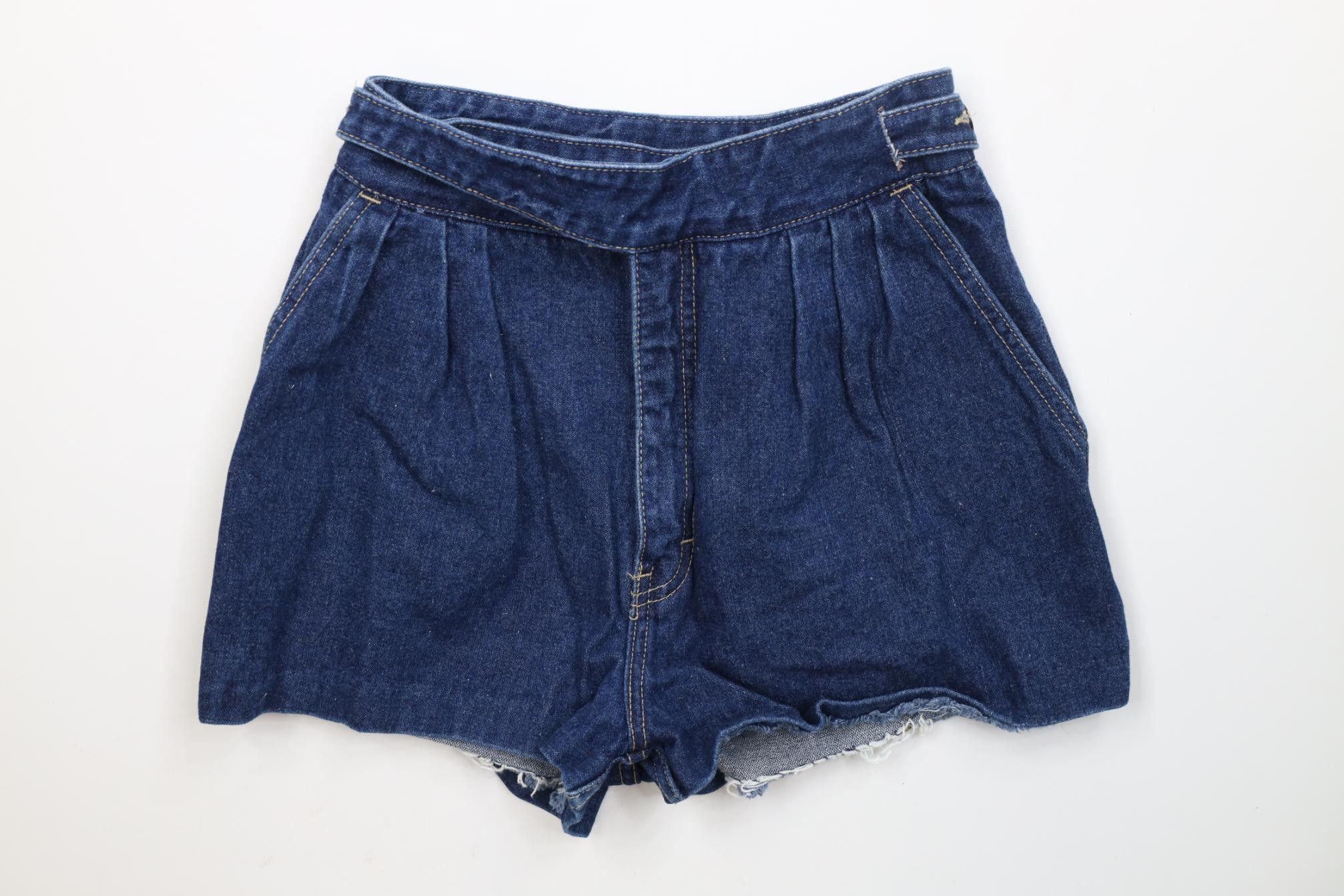 Vintage Vintage 80s 90s Streetwear Gurkha Safari Denim Jean Shorts Size 32" / US 10 / IT 46 - 1 Thumbnail