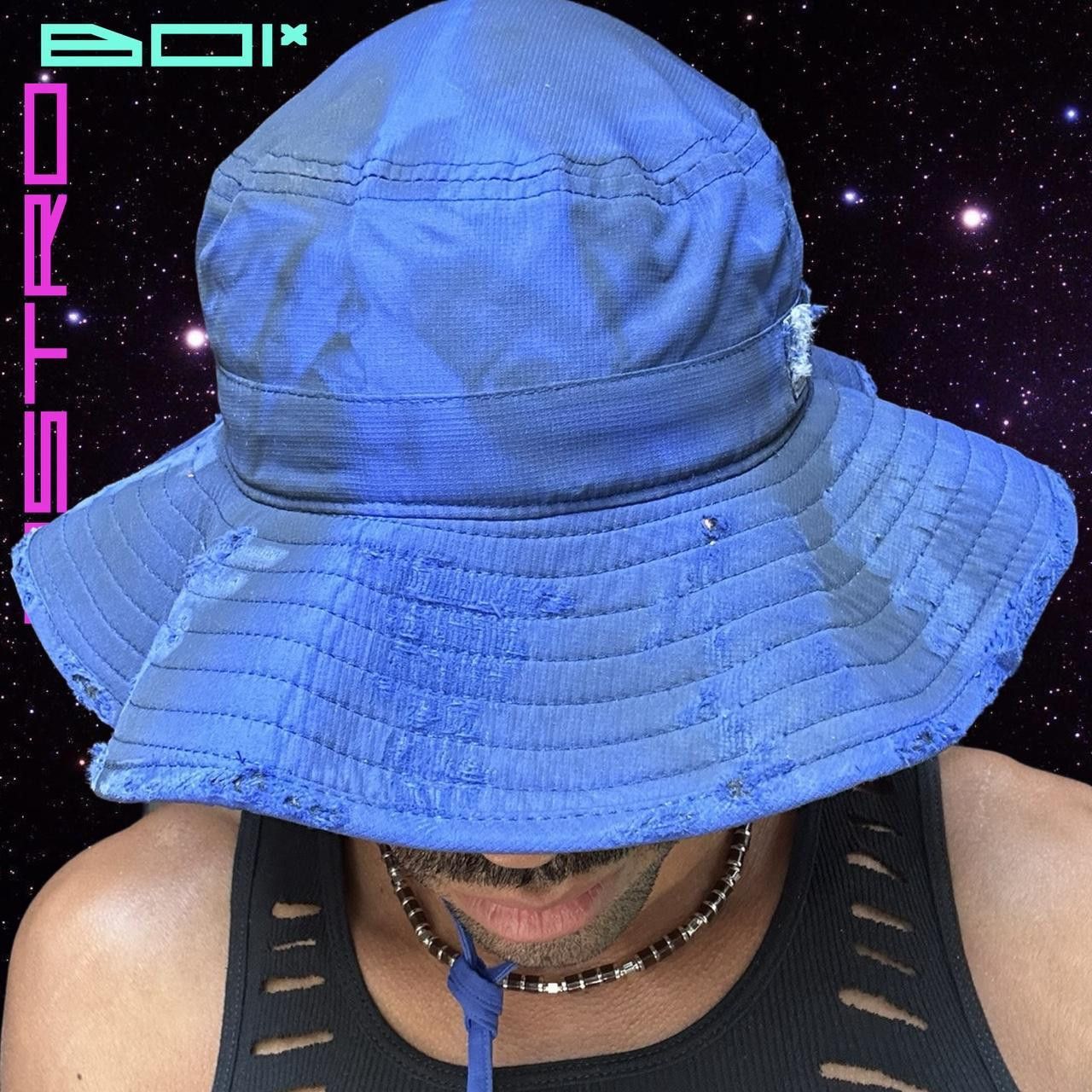 Other ASTROBOI* BLUE DISTRESSED CAMP BOOIE HAT Size ONE SIZE - 1 Thumbnail