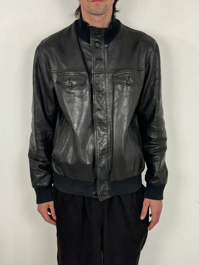 Prada AW2008 Prada Buttoned Black Leather Jacket Size US L / EU 52-54 / 3 - 2 Thumbnail