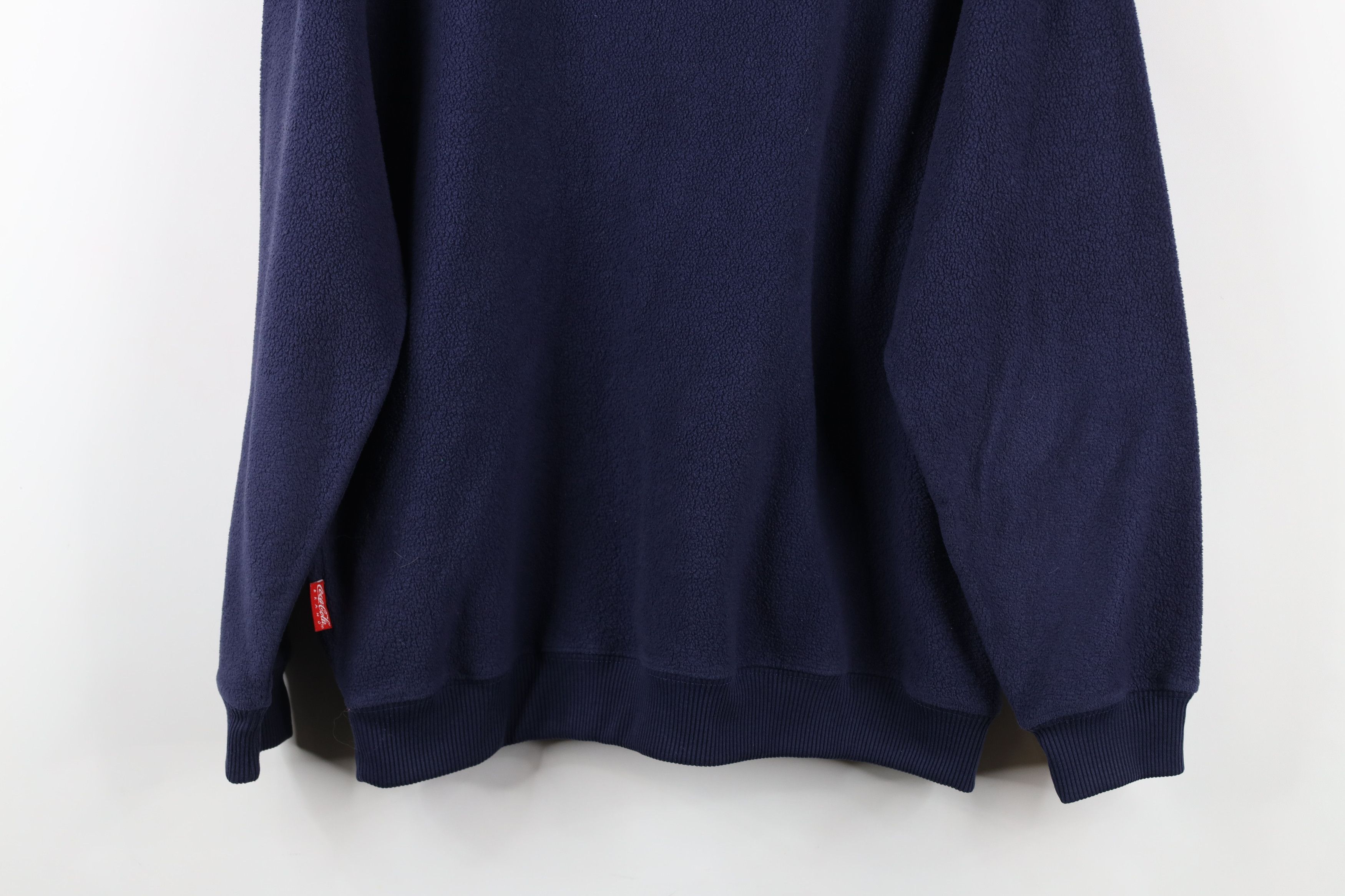 Coca Cola × Vintage Vintage 90s Coca Cola Spell Out Reverse Fleece Sweatshirt Size M / US 6-8 / IT 42-44 - 13 Thumbnail