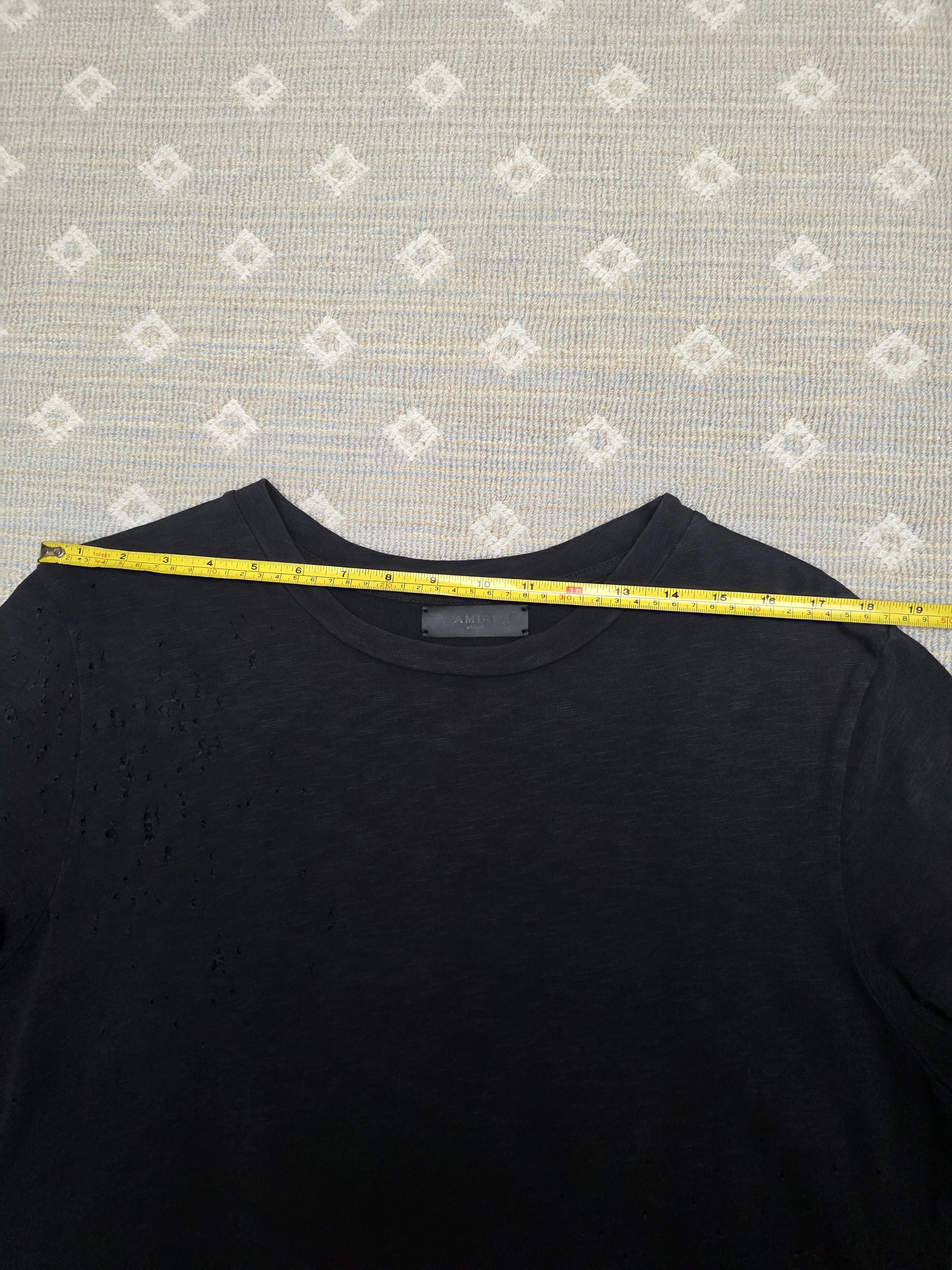 Amiri Amiri Shotgun T-shirt Black Tee distressed Size US XL / EU 56 / 4 - 13 Thumbnail