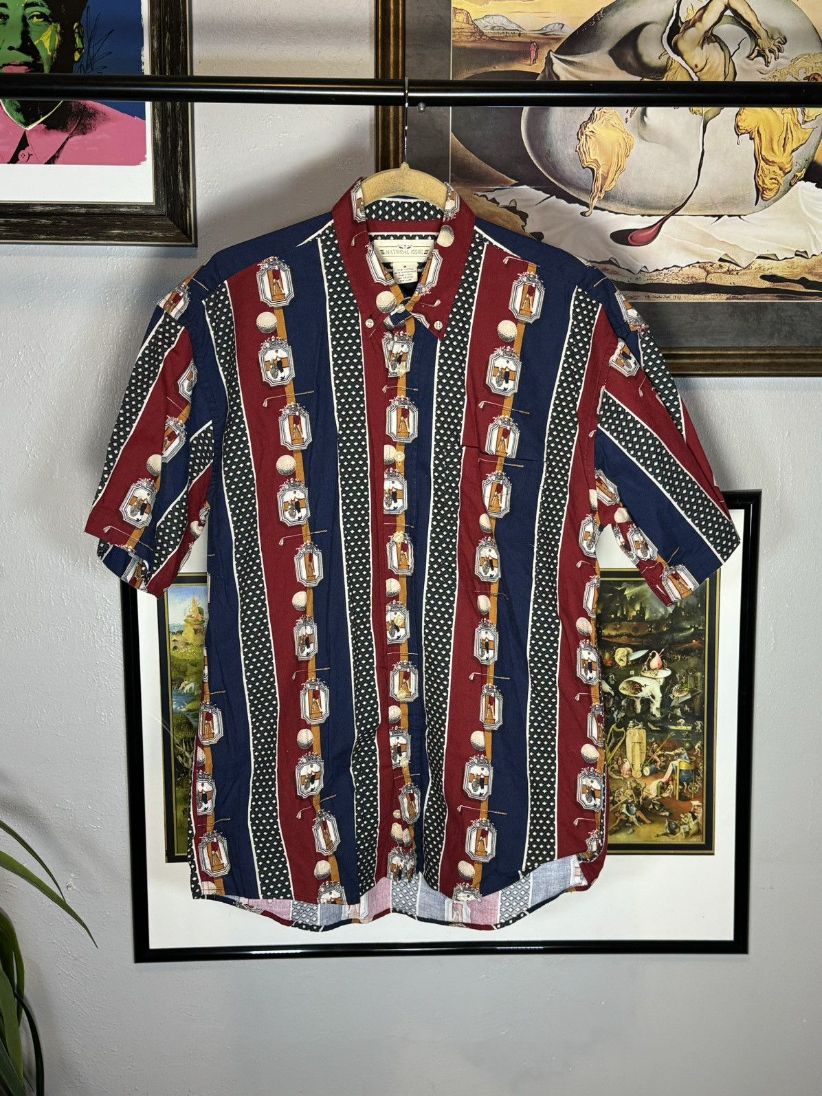 Vintage Vintage Golf AOP Button Up Shirt Size US M / EU 48-50 / 2 - 1 Thumbnail