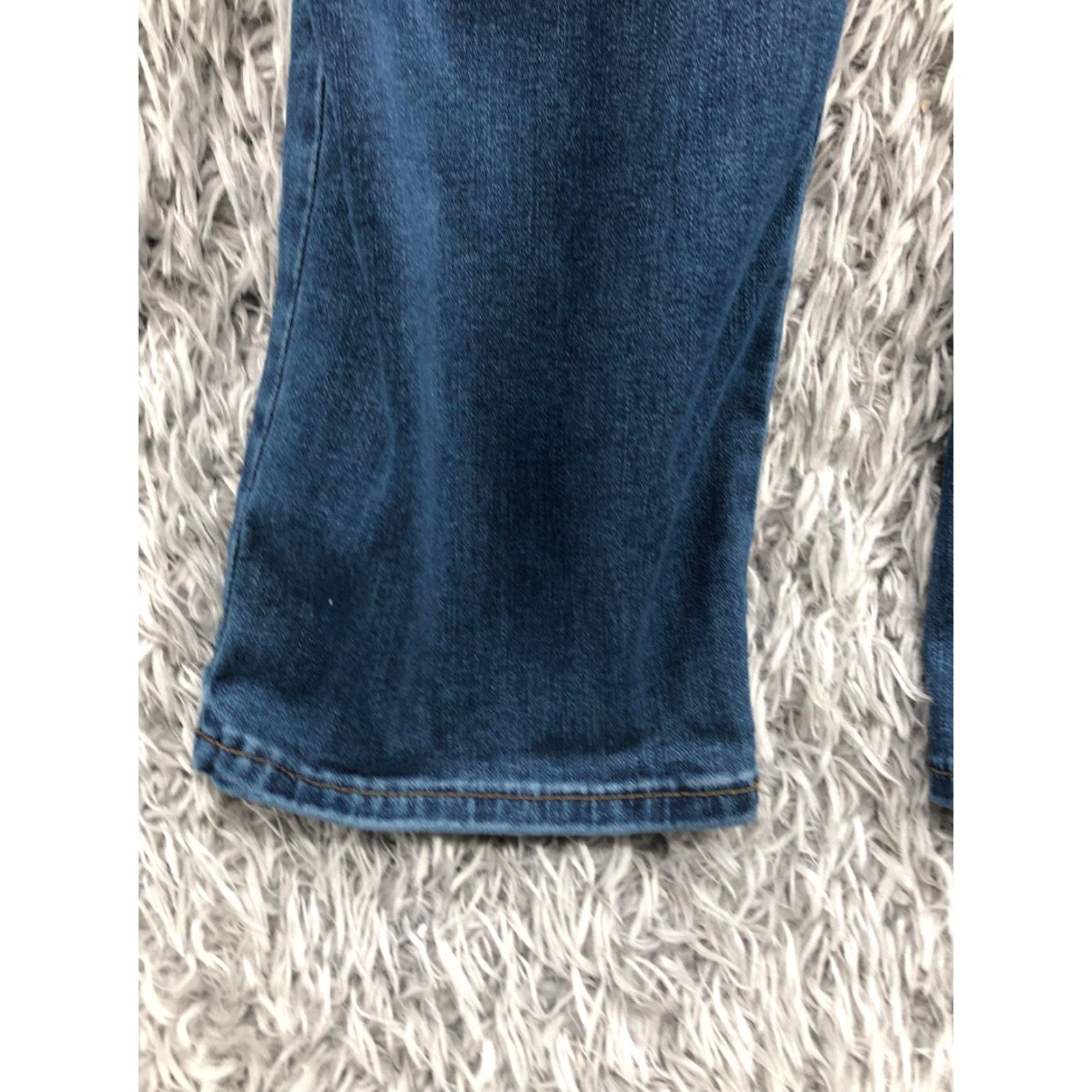 Lee Lee Jeans Relaxed Straight Petite Womens Size 16P Medium Wash Blue 5-Pocket Denim Jeans Size 38" / US 16 / IT 52 - 7 Thumbnail