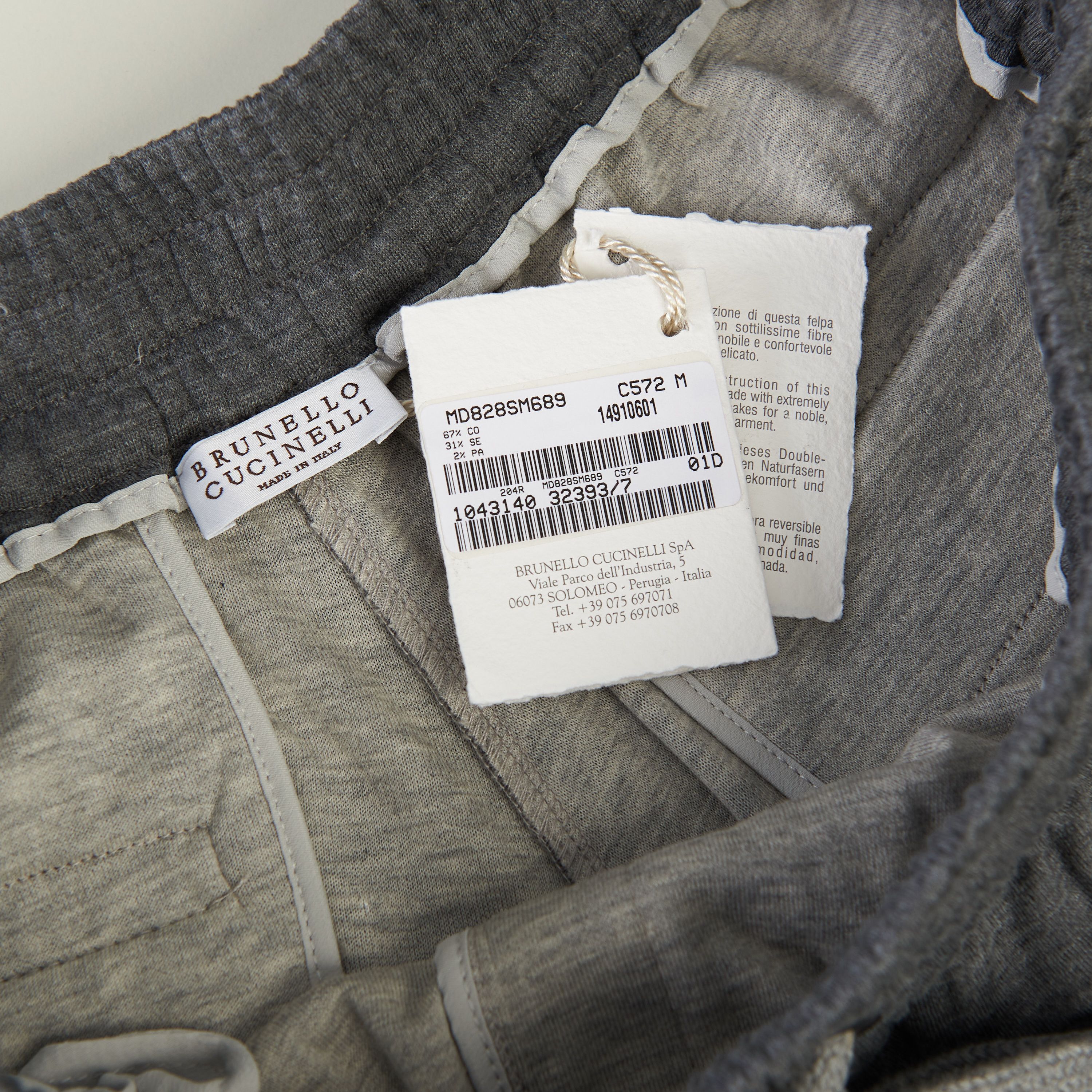 Brunello Cucinelli Gray Comfort Interlock Wide Trousers Size S Size 27" / US 4 / IT 40 - 11 Thumbnail