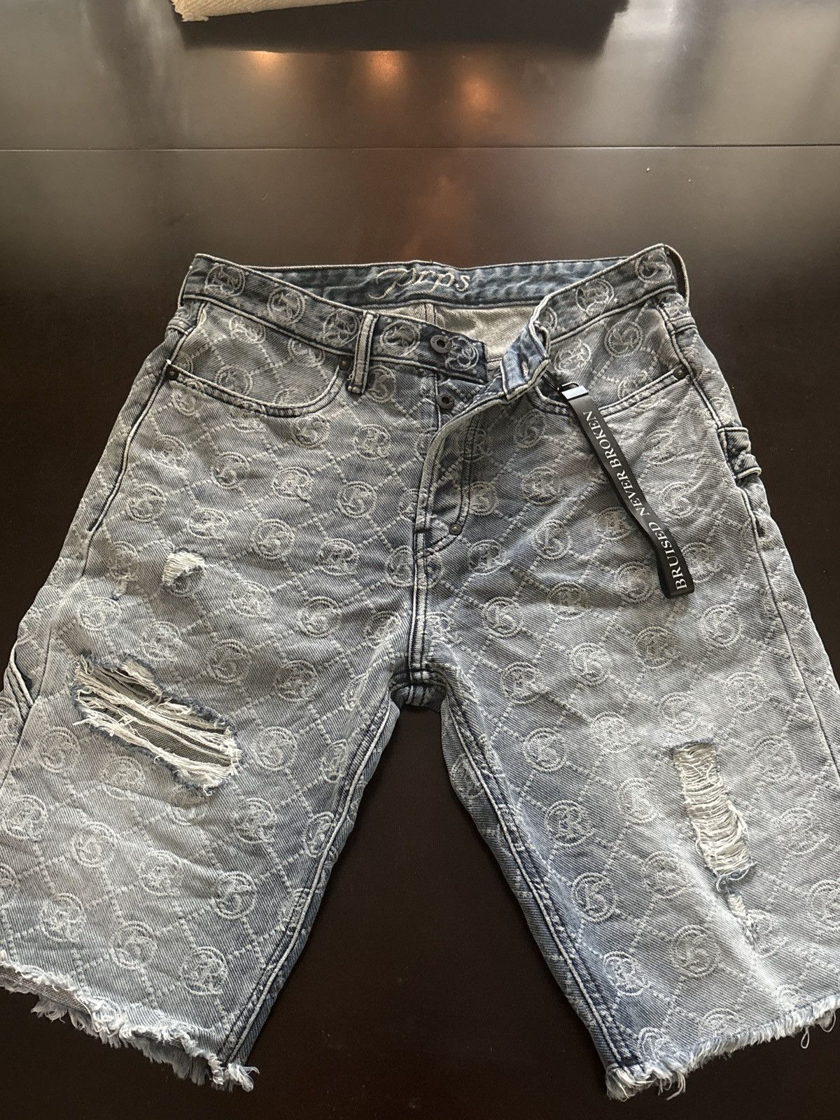 Prps PRPS Monogram Distressed Denim Jeans - Premium Japanese Selv Size US 30 / EU 46 - 5 Thumbnail