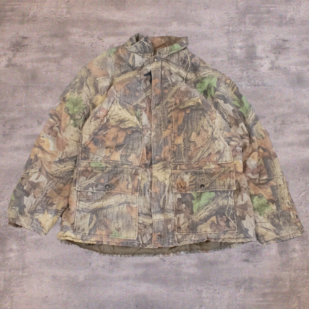 Realtree Vintage 1990’s Wall’s Real Tree Puffer Chore Coat Jacket Size US XXL / EU 58 / 5 - 1 Thumbnail