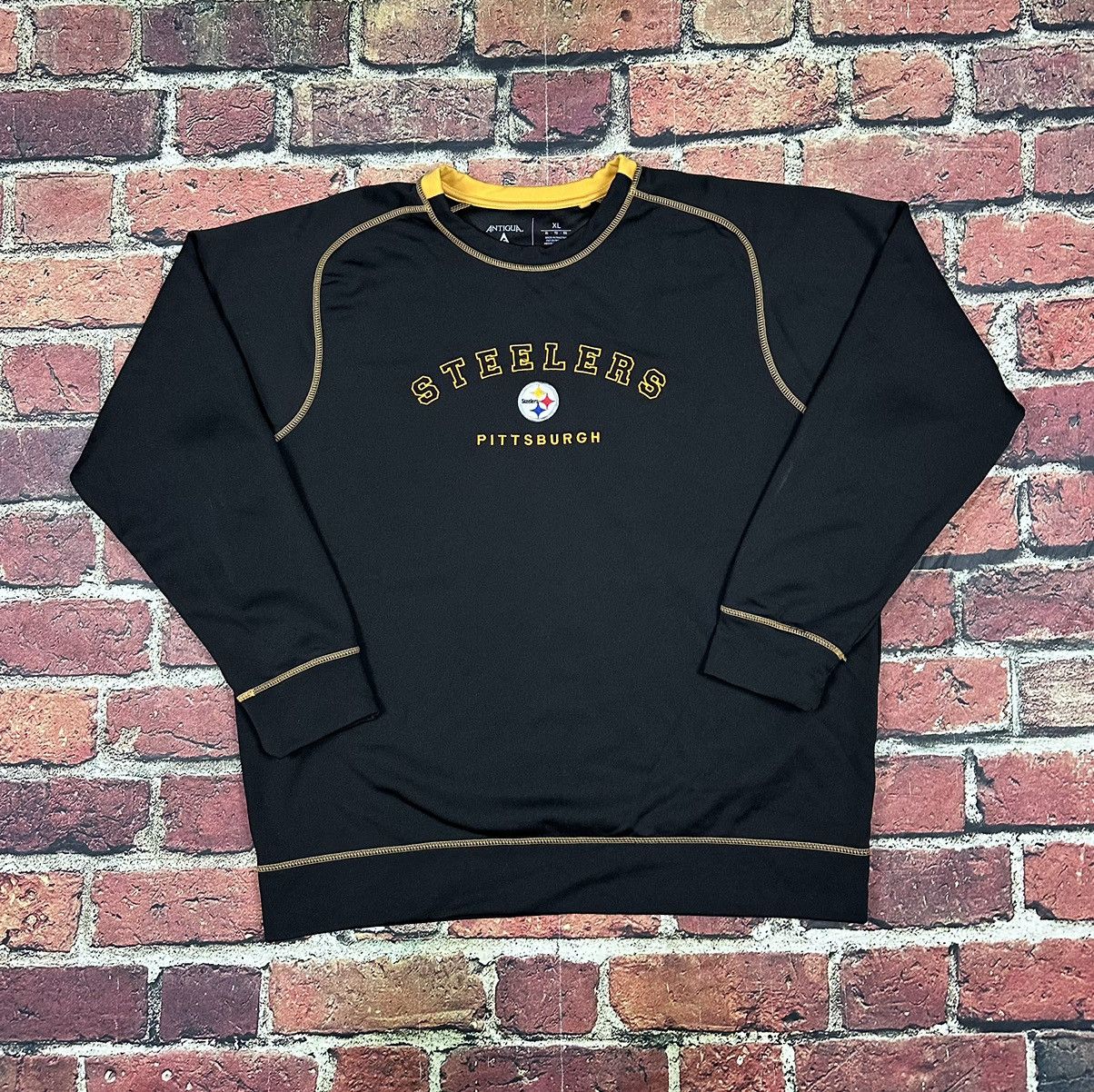 Antigua × NFL Pittsburgh Steelers NFL Antigua Crewneck Sweatshirt Pullover Size US XL / EU 56 / 4 - 1 Thumbnail