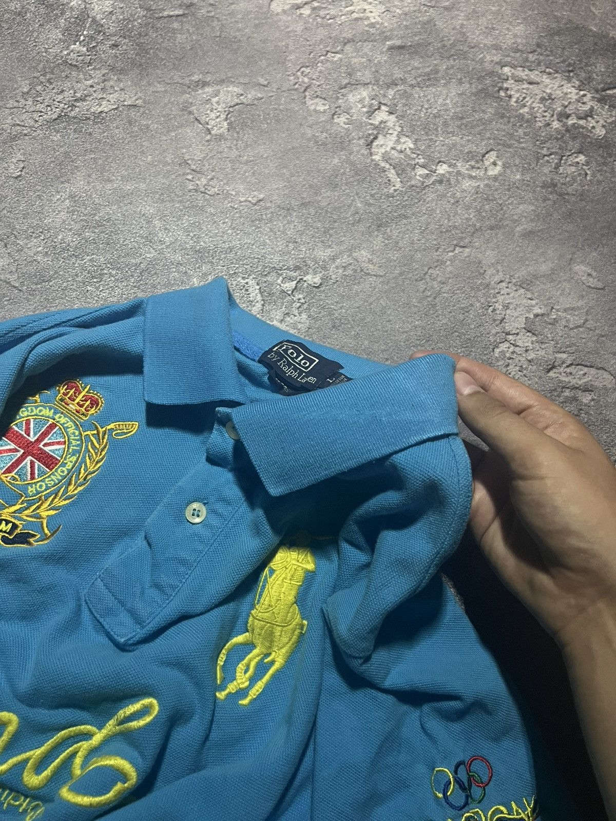 Ralph Lauren Vintage 90s Ralph Lauren Polo Tee London Chief Keef Big Pony Size US XL / EU 56 / 4 - 6 Thumbnail