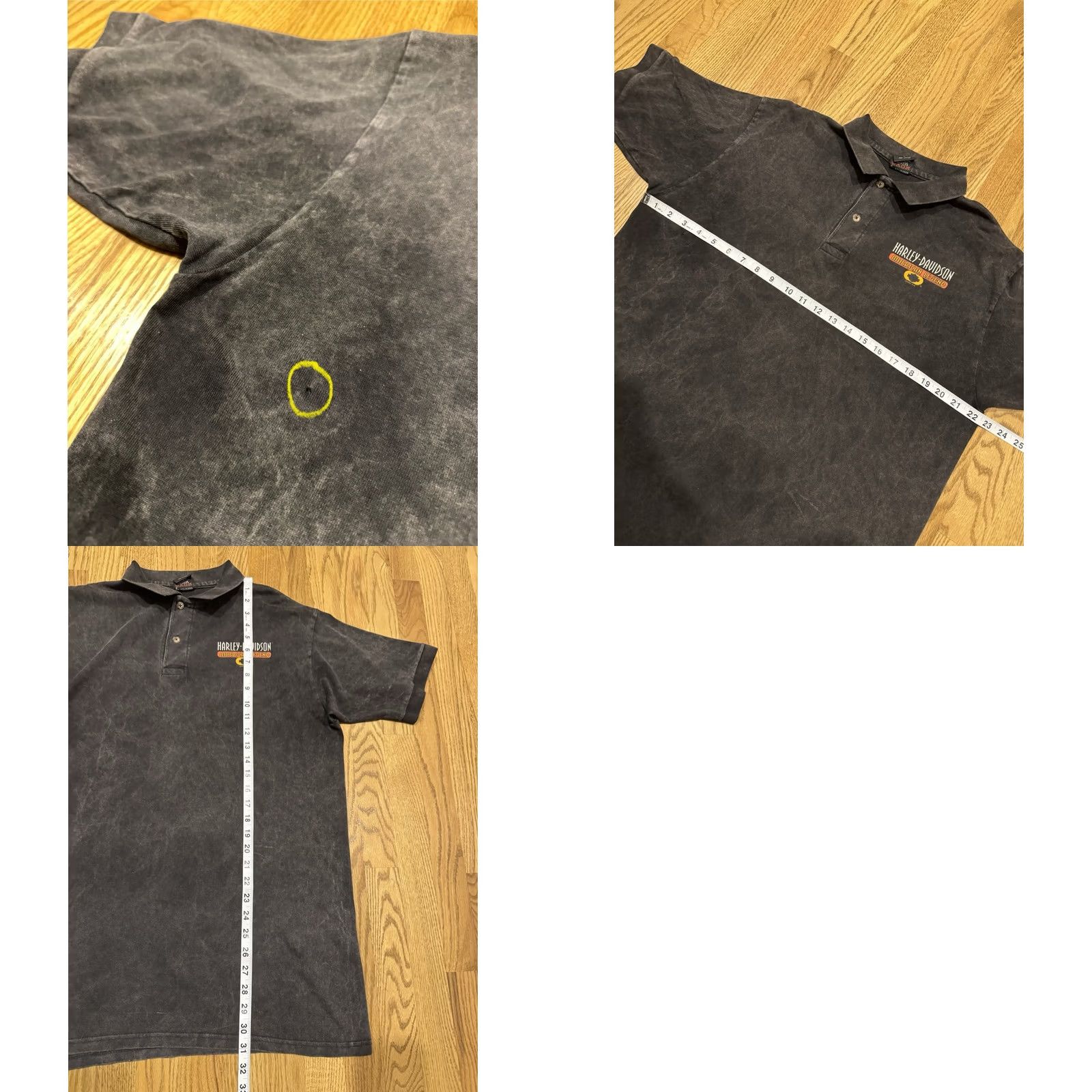 Harley Davidson VINTAGE Harley-Davidson Polo Shirt Men's Large L/XL Illinois 90s Gray Cotton Short Sleeve Collared 100% Cotton Biker Motorcycle 90s Size US L / EU 52-54 / 3 - 8 Thumbnail