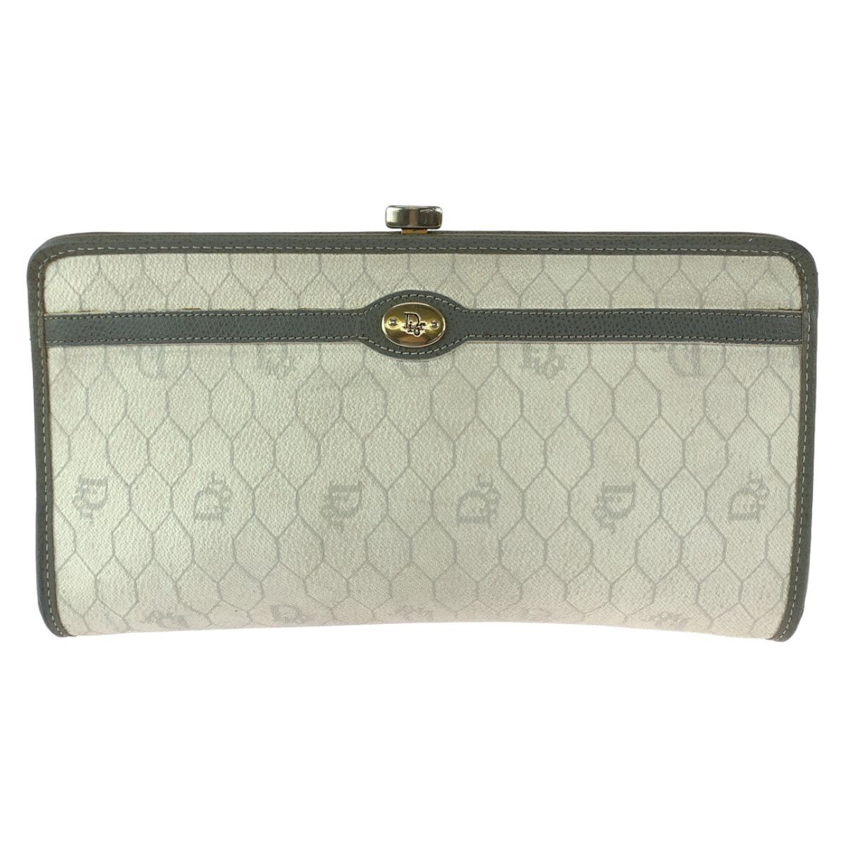 Dior Dior Dior PVC Honeycomb Clutch Bag Canvas Clutch Bag in Very Good Condition Size ONE SIZE - 1 Thumbnail