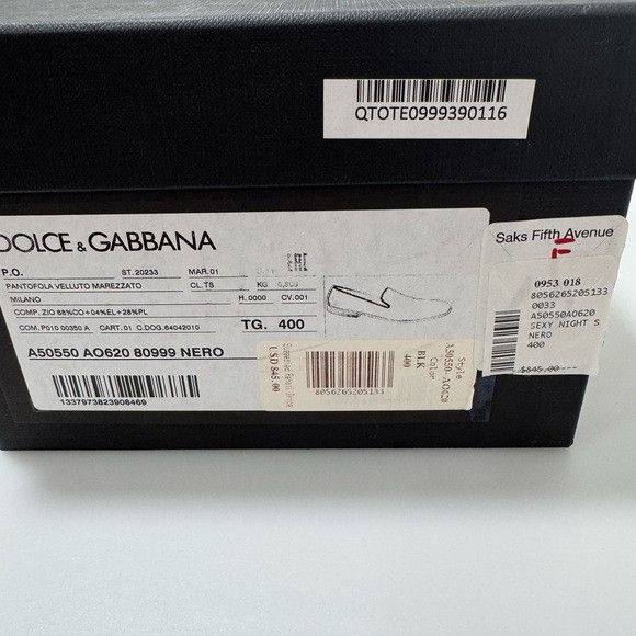 Dolce & Gabbana Dolce & Gabbana Sexy Night Loafers Black Men’s UK 6/US 7/EU Size US 7 / EU 40 - 8 Thumbnail