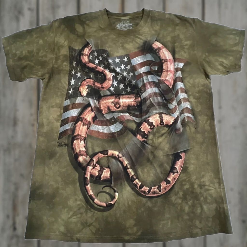 Vintage American Flag Snake Don’t Tread On Me 2013 T Shirt Men L Size US L / EU 52-54 / 3 - 1 Thumbnail