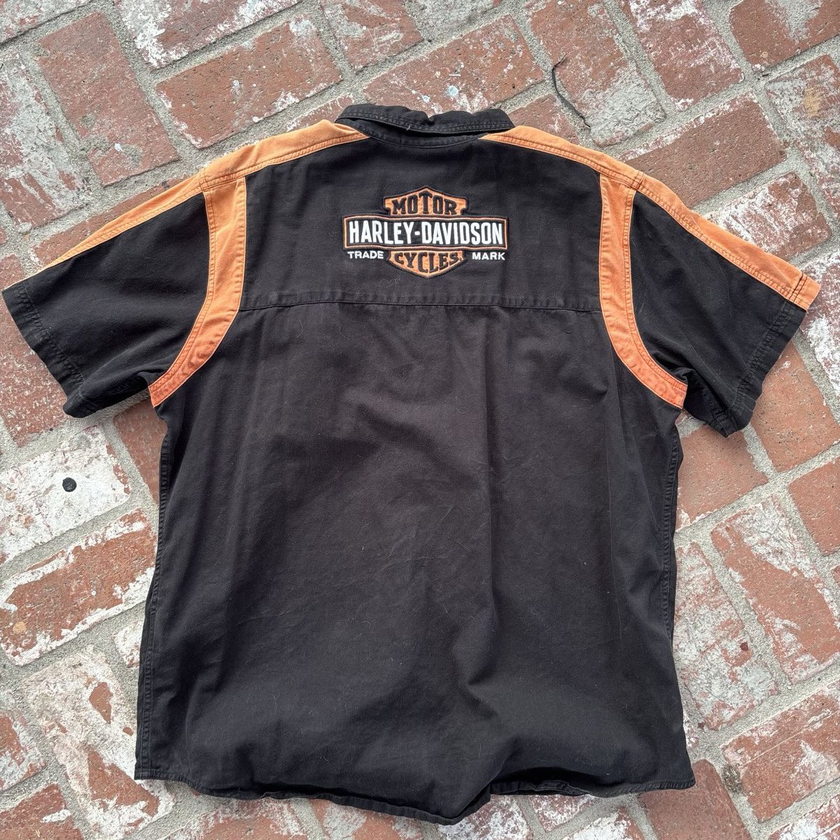 Harley Davidson Baggy Y2K Harley Davidson Button-Up Size US XXL / EU 58 / 5 - 3 Thumbnail