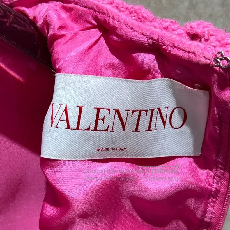 Valentino Valentino Magenta double V-pocket wool dress Size XXS / US 00 / IT 34 - 3 Thumbnail