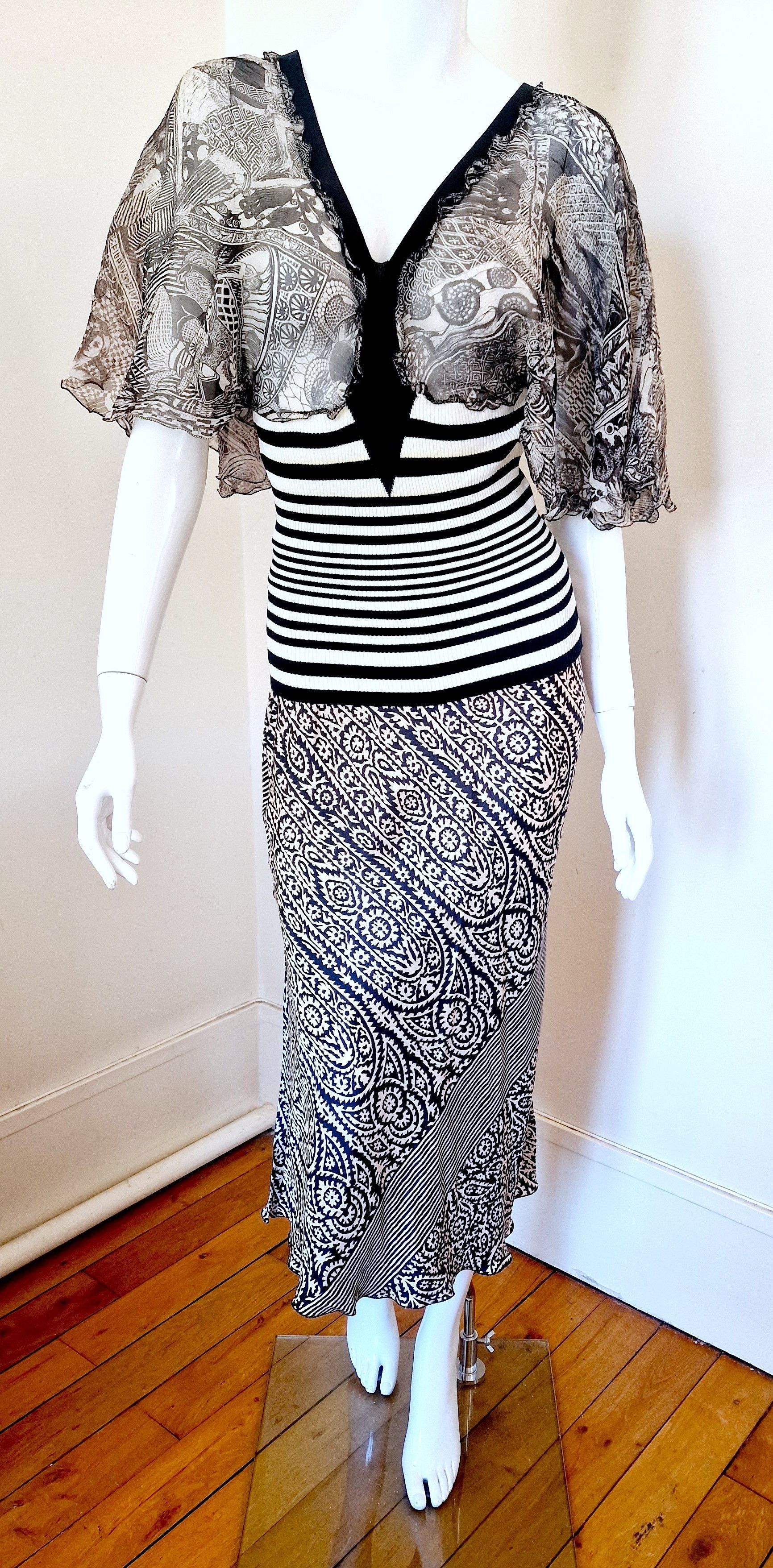 Jean Paul Gaultier Jean Paul Gaultier Erotic Silk Sailor Sex Butterfly Tee Top Size M / US 6-8 / IT 42-44 - 6 Thumbnail