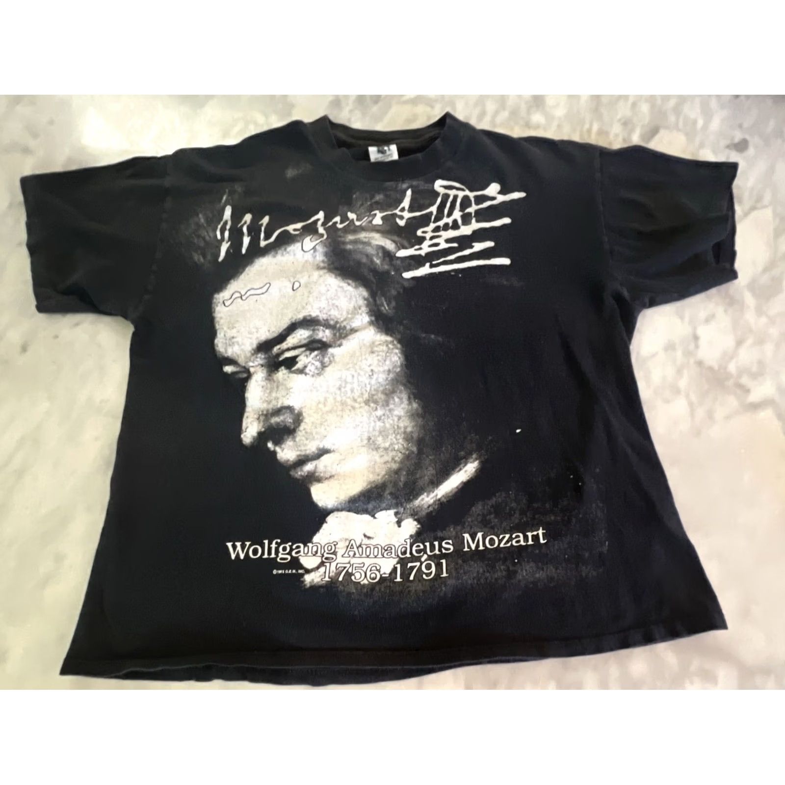 Doublet VINTAGE Mozart Single Stitch T-Shirt Men’s XL Black Face Double Sided Shirt Mens XL Black 90s Size US XL / EU 56 / 4 - 2 Thumbnail