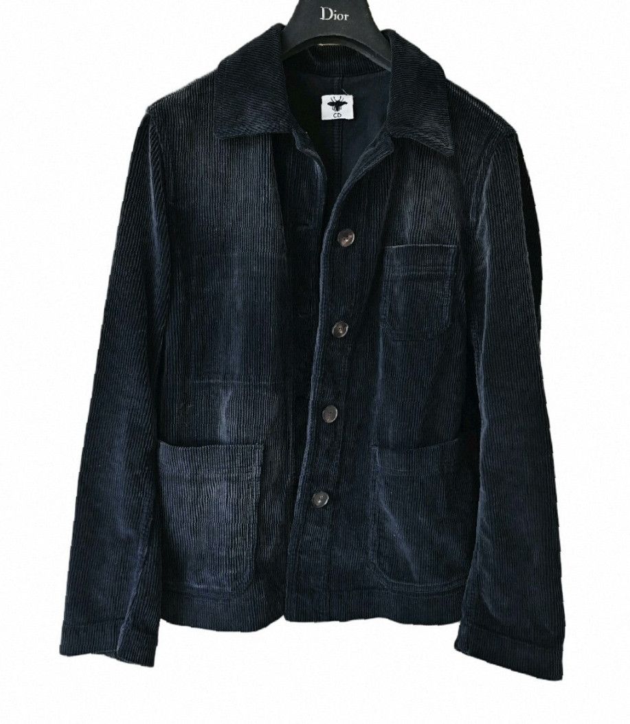 Dior Dior Blue Bee Logo Corduroy Jacket. Size XS / US 0-2 / IT 36-38 - 1 Thumbnail