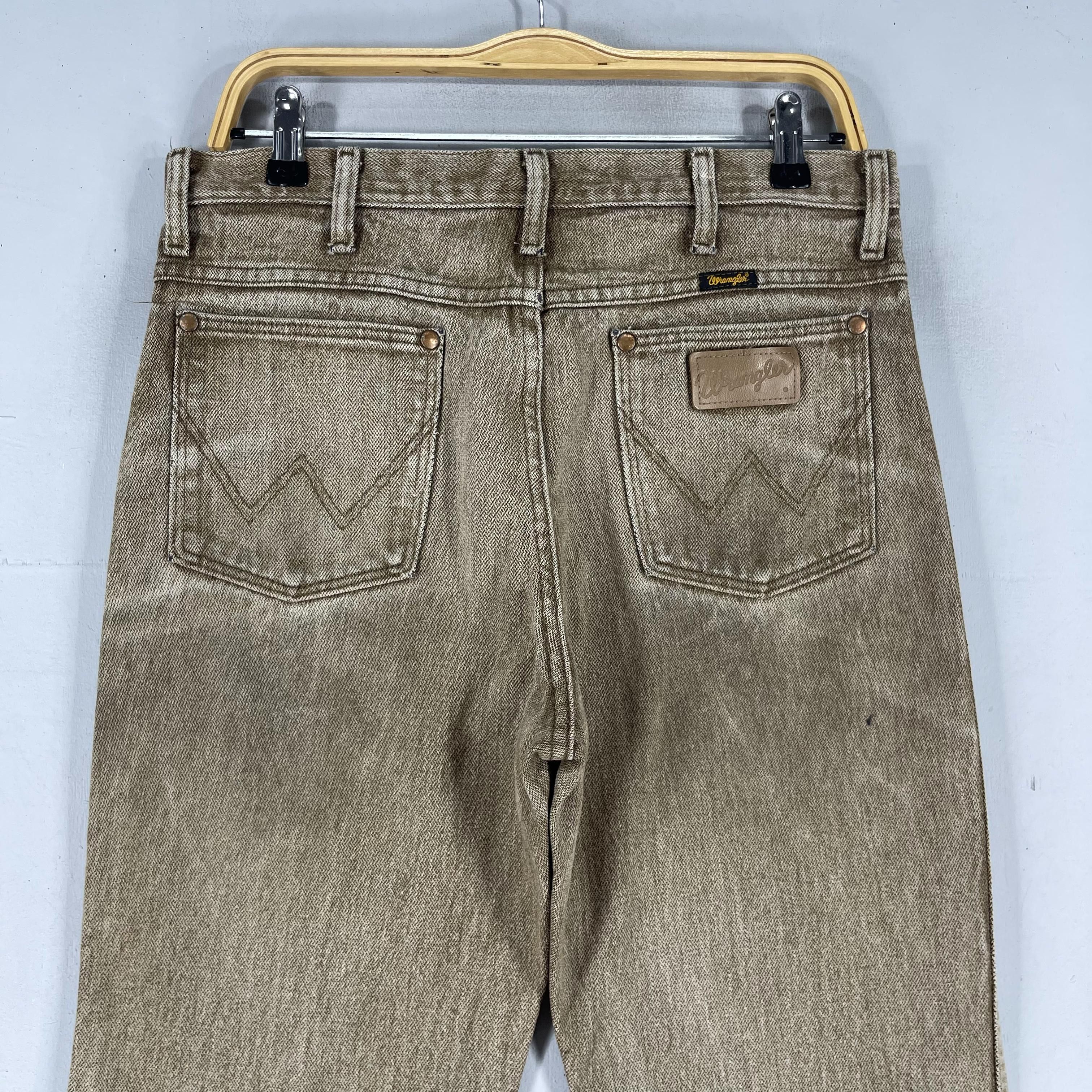 Jean × Wrangler Vintage Distressed Wrangler High Rise Faded Brown Jeans Size US 31 - 8 Thumbnail