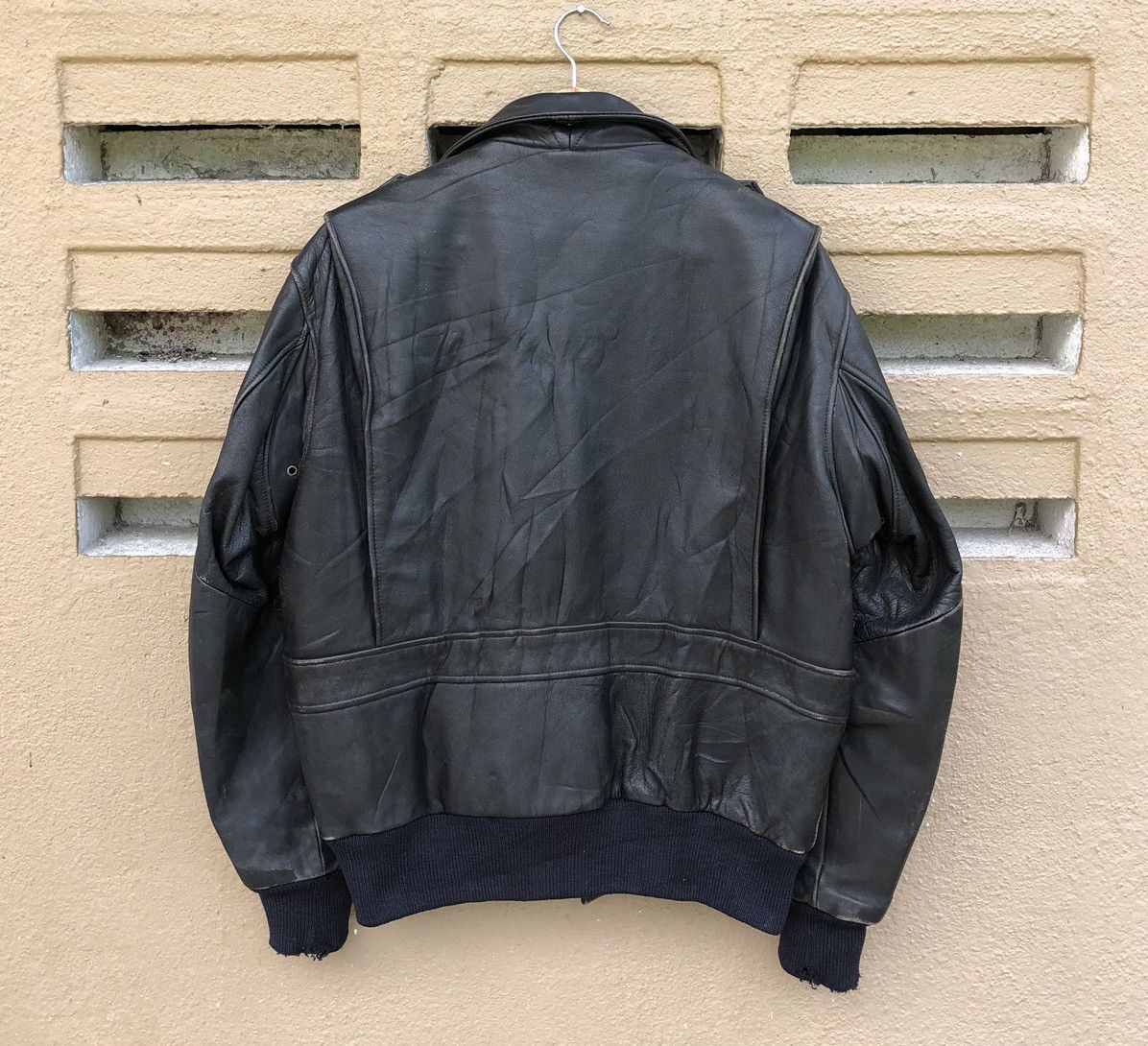 Harley Davidson Vintage HARLEY DAVIDSON LEATHER FLIGHT BOMBER JACKET Size US M / EU 48-50 / 2 - 2 Thumbnail