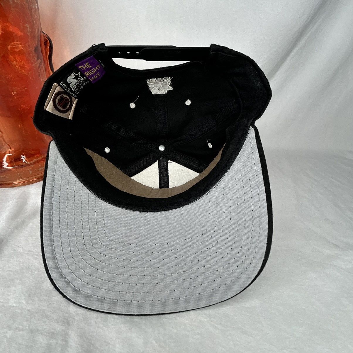 Starter Vtg New Jersey Devils NHL Stanley Cup Starter SnapBack Hat Size ONE SIZE - 4 Thumbnail