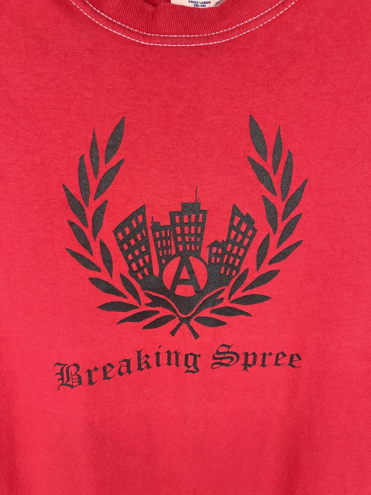 Band Tees Hanes vintage y2k Breaking Spree 2001 hype tee shirt Size US L / EU 52-54 / 3 - 8 Thumbnail