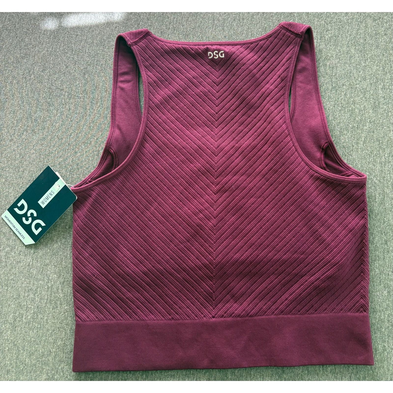 Other DSG | Deep Burgundy Long Line Seamless Crop Top | NWT | XS Size ONE SIZE - 2 Thumbnail