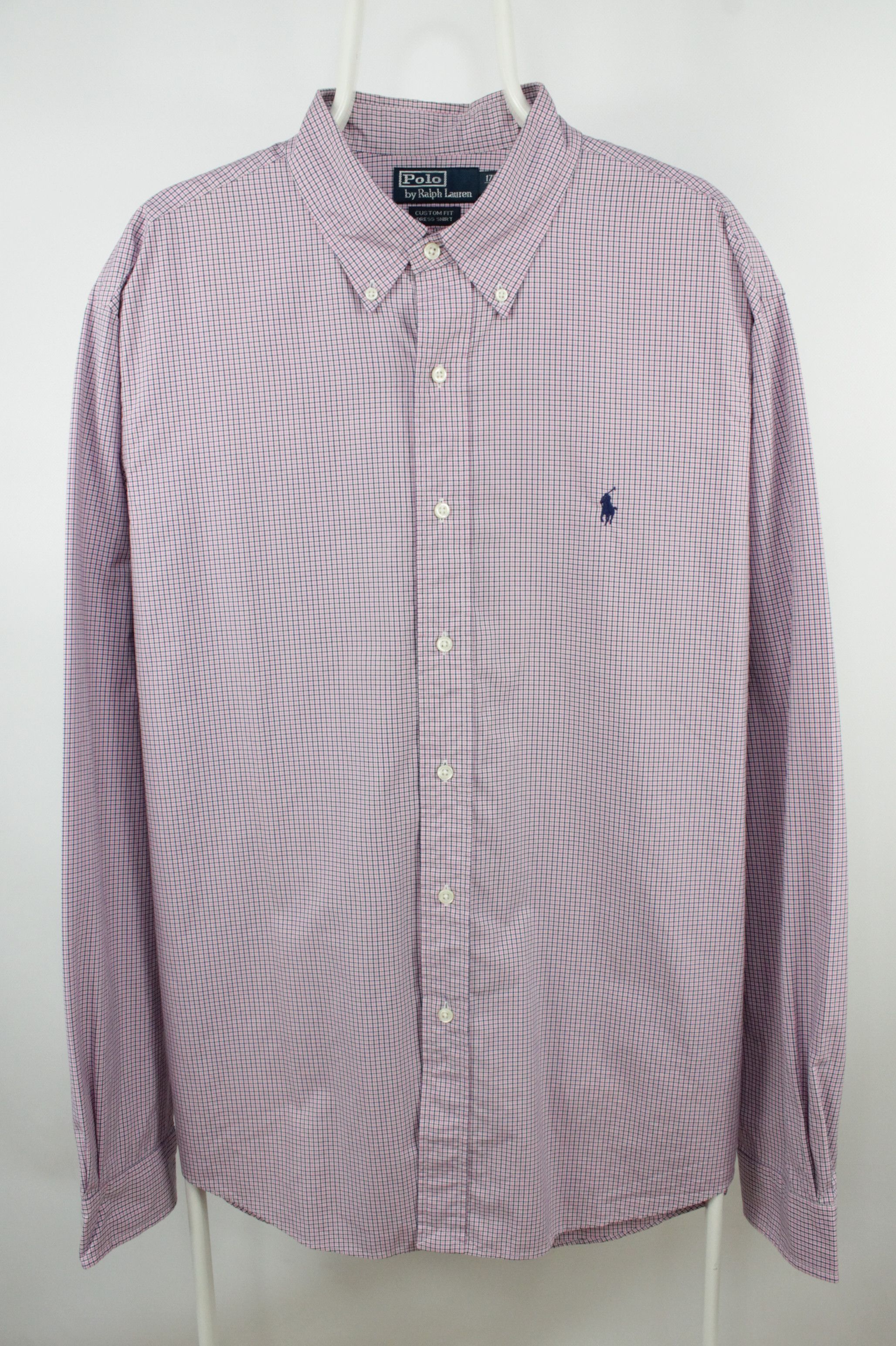Polo Ralph Lauren Vintage Polo Ralph Lauren Custom Fit Dress Plaid Shirt Size US XL / EU 56 / 4 - 1 Thumbnail