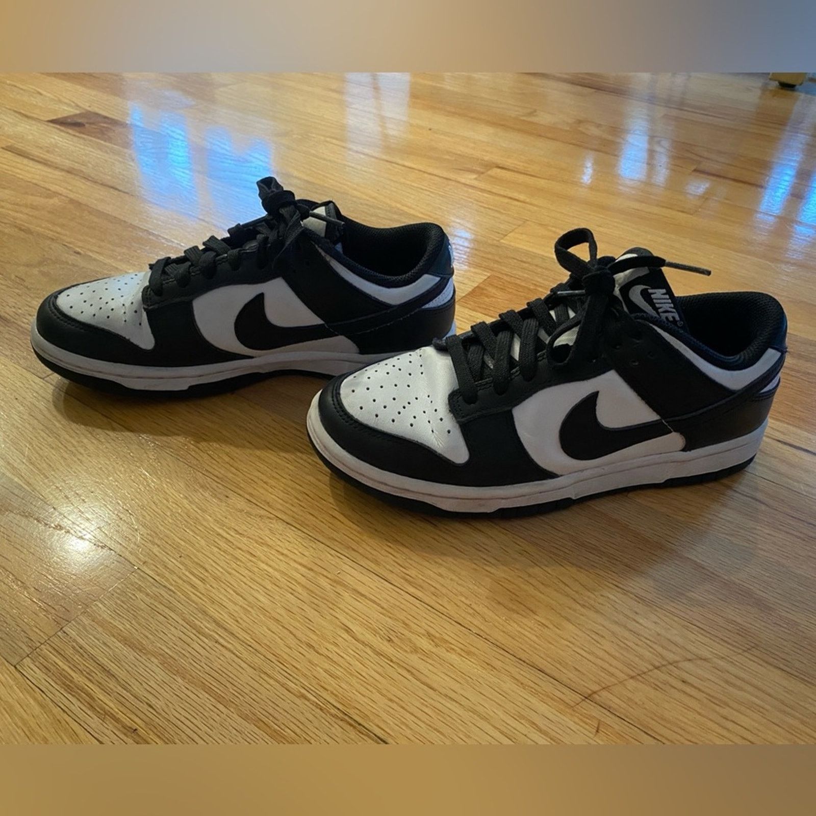 Nike Nike Dunk Low Black and White Panda 4.5 mens Size US 5 / EU 37 - 1 Thumbnail