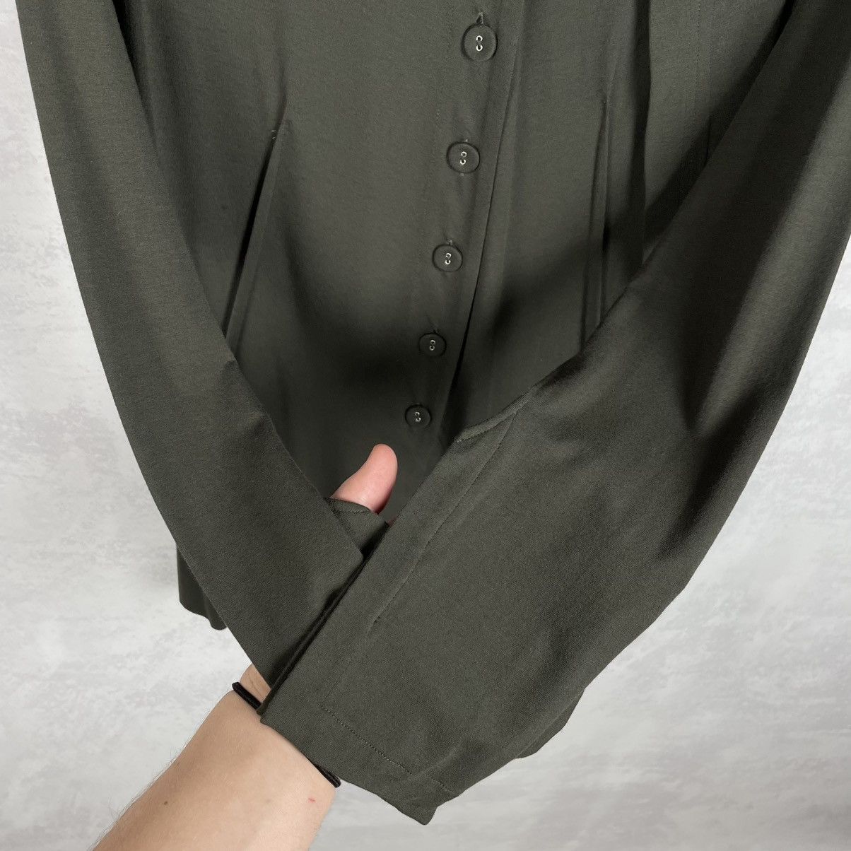 Rundholz Black Label Viscos Asymmetrical Button Cardigan Top