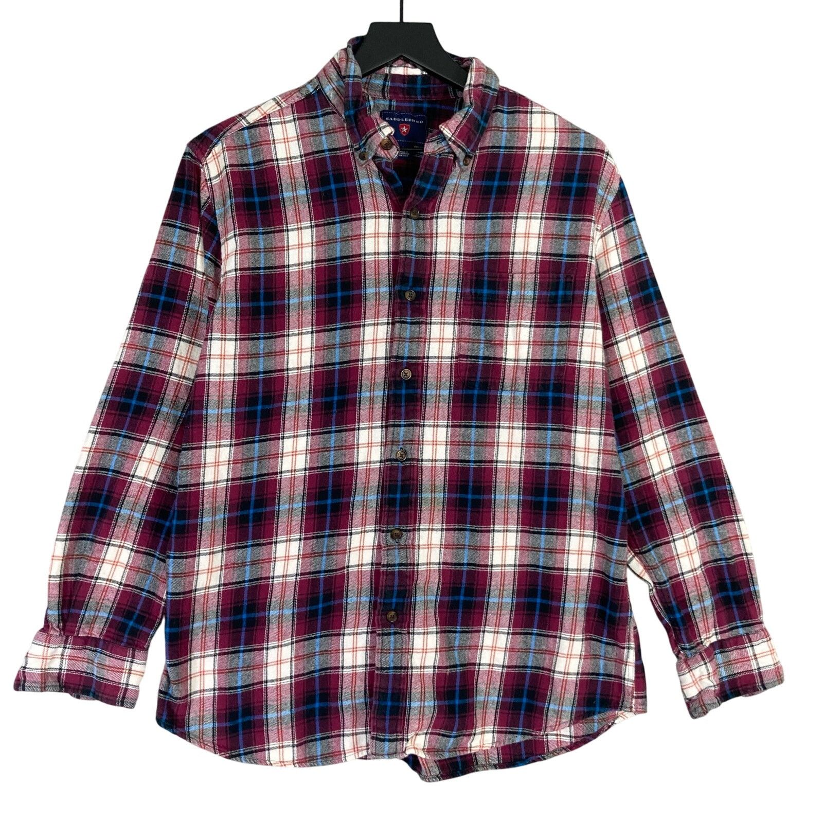 Saddlebred Saddlebred Mens Plaid Flannel Shirt Size L Size US L / EU 52-54 / 3 - 1 Thumbnail