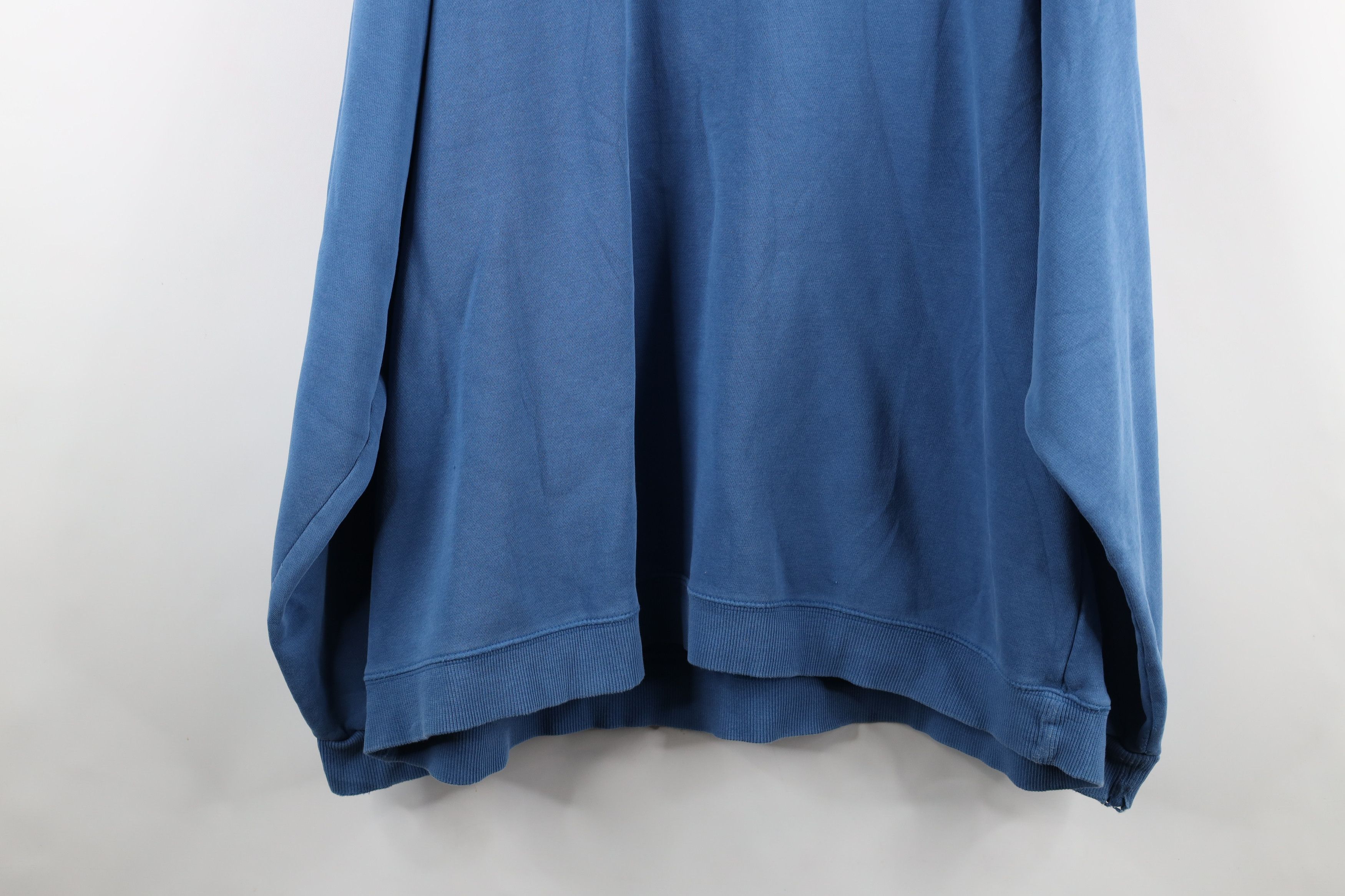 Adidas × Vintage Vintage 90s Adidas Spell Out Crewneck Sweatshirt Blue Size US XXL / EU 58 / 5 - 14 Thumbnail