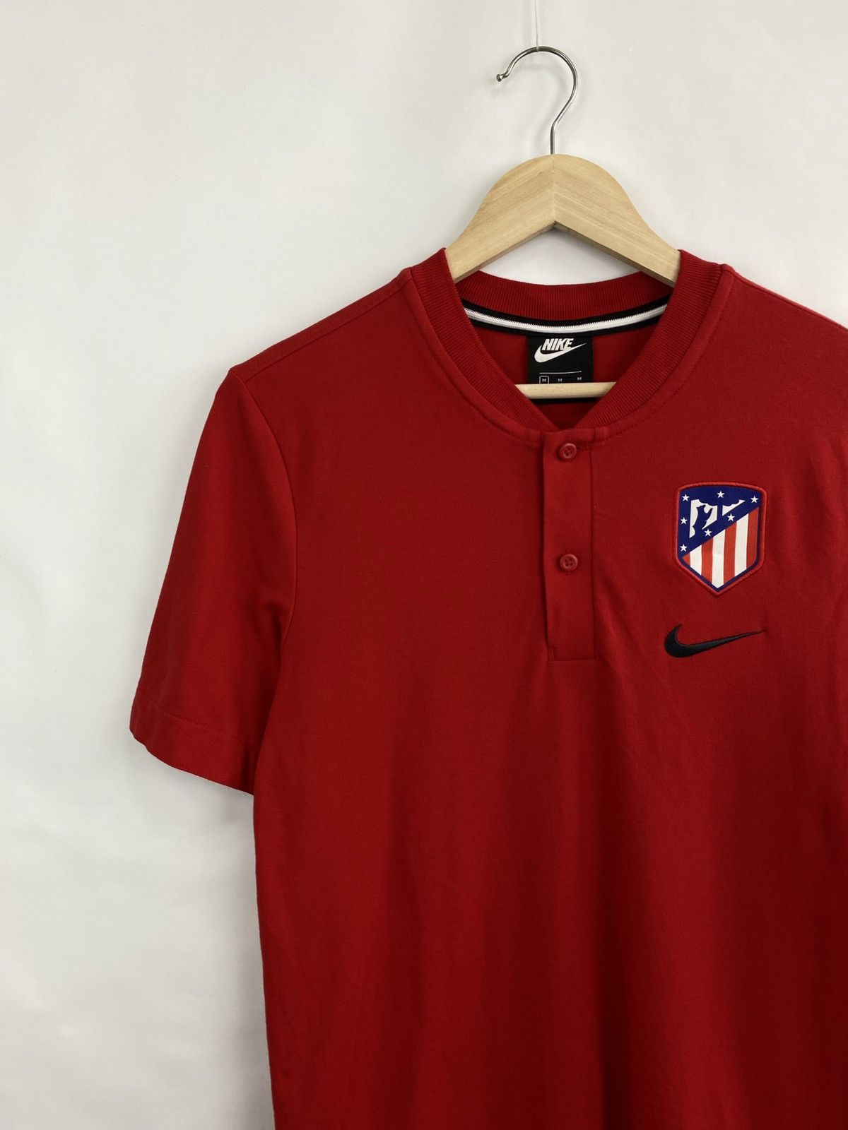 Nike Atletico Madrid Nike Polo T-Shirt Jersey Rare Retro Hype Y2K Size US M / EU 48-50 / 2 - 2 Thumbnail