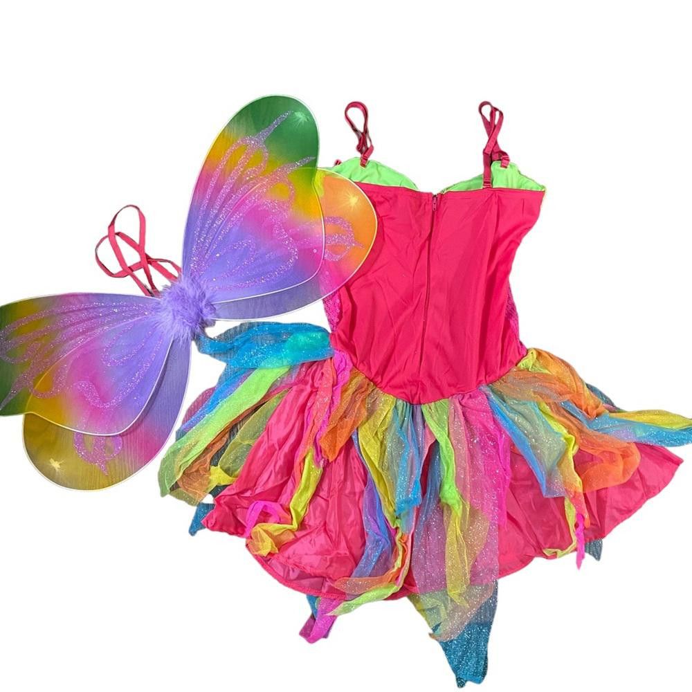 Designer Sparkling Fairy Costume with Wings Size ONE SIZE - 3 Thumbnail