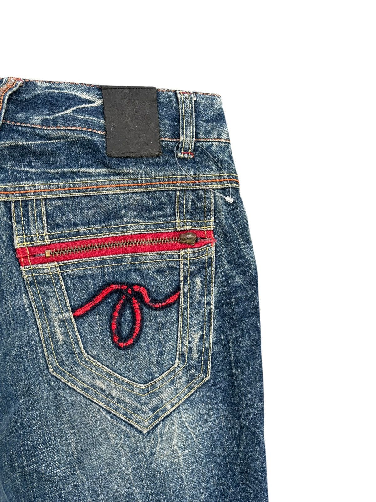 Tornado Mart RED PEPPER RUSTY CLAWNMARK JAPANESE PUNK DISTRESSED DENIM Size US 32 / EU 48 - 10 Thumbnail