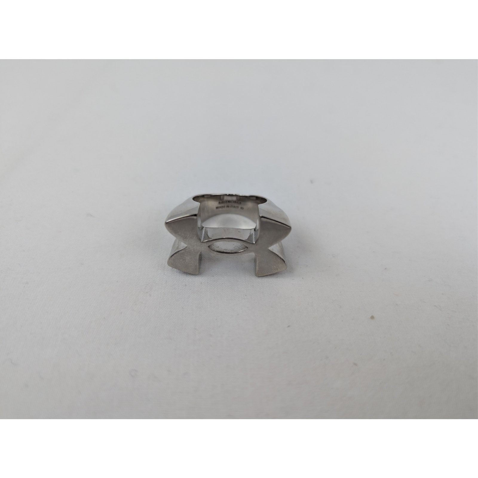 Balenciaga × Under Armour o1rshd1 Size: 62 / Recycled Brass Signature Ring in Silver Size ONE SIZE - 2 Thumbnail