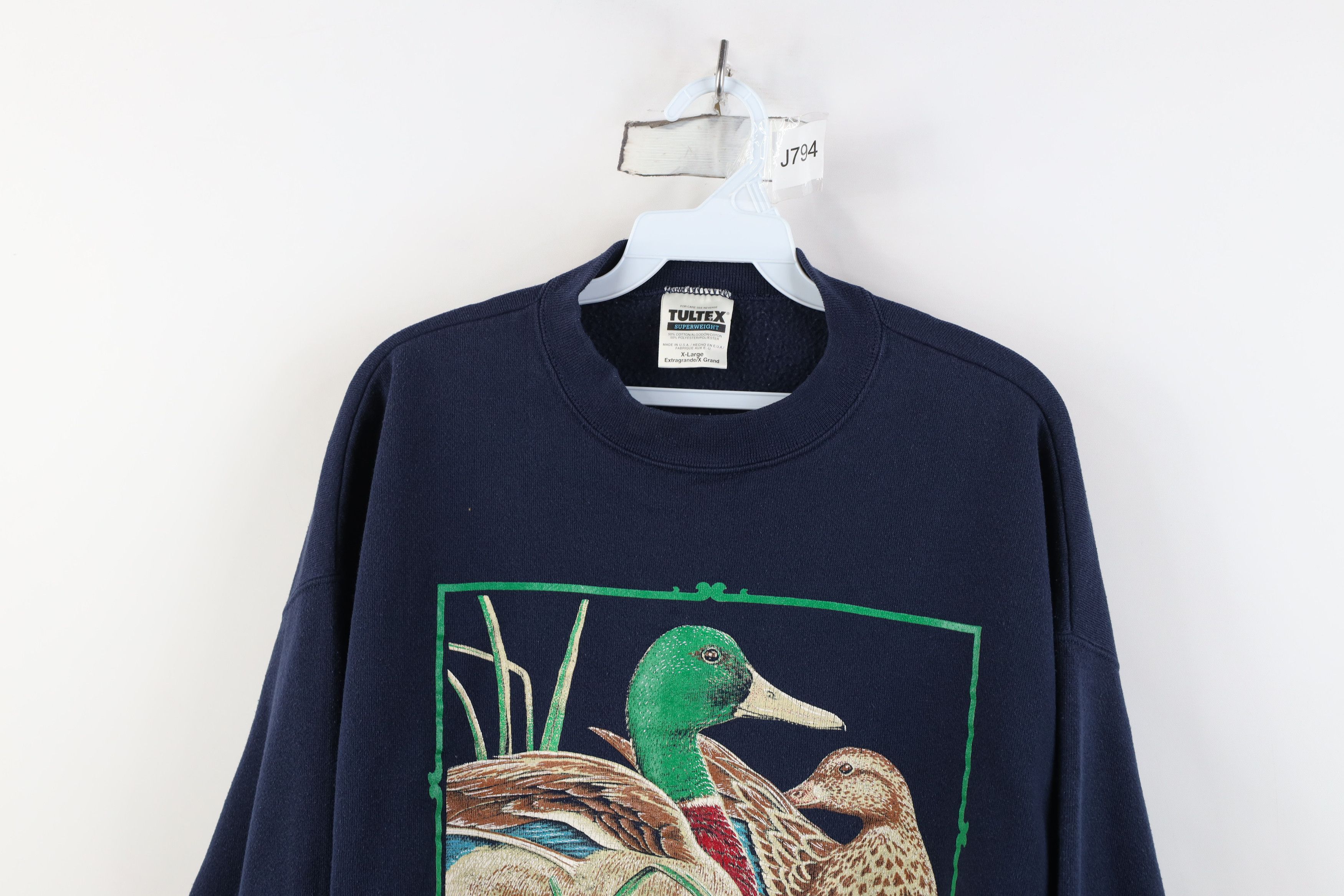 Vintage Vintage 90s Streetwear North American Duck Sweatshirt USA Size US XL / EU 56 / 4 - 2 Thumbnail
