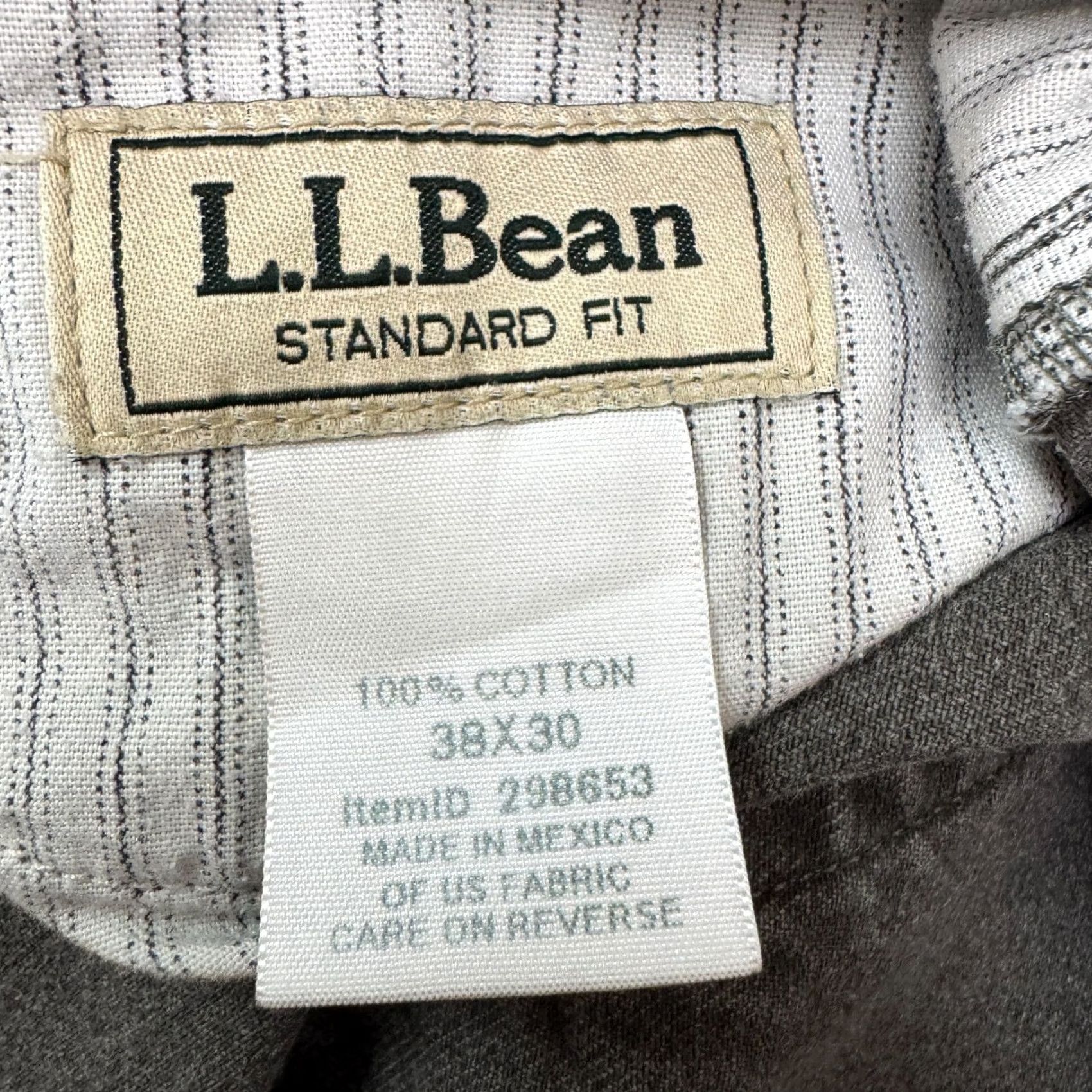 Vintage L.L. Bean Jeans Straight Denim 38x30 Green 100% Cotton Mens Regular Classic Fit Size US 38 / EU 54 - 7 Thumbnail